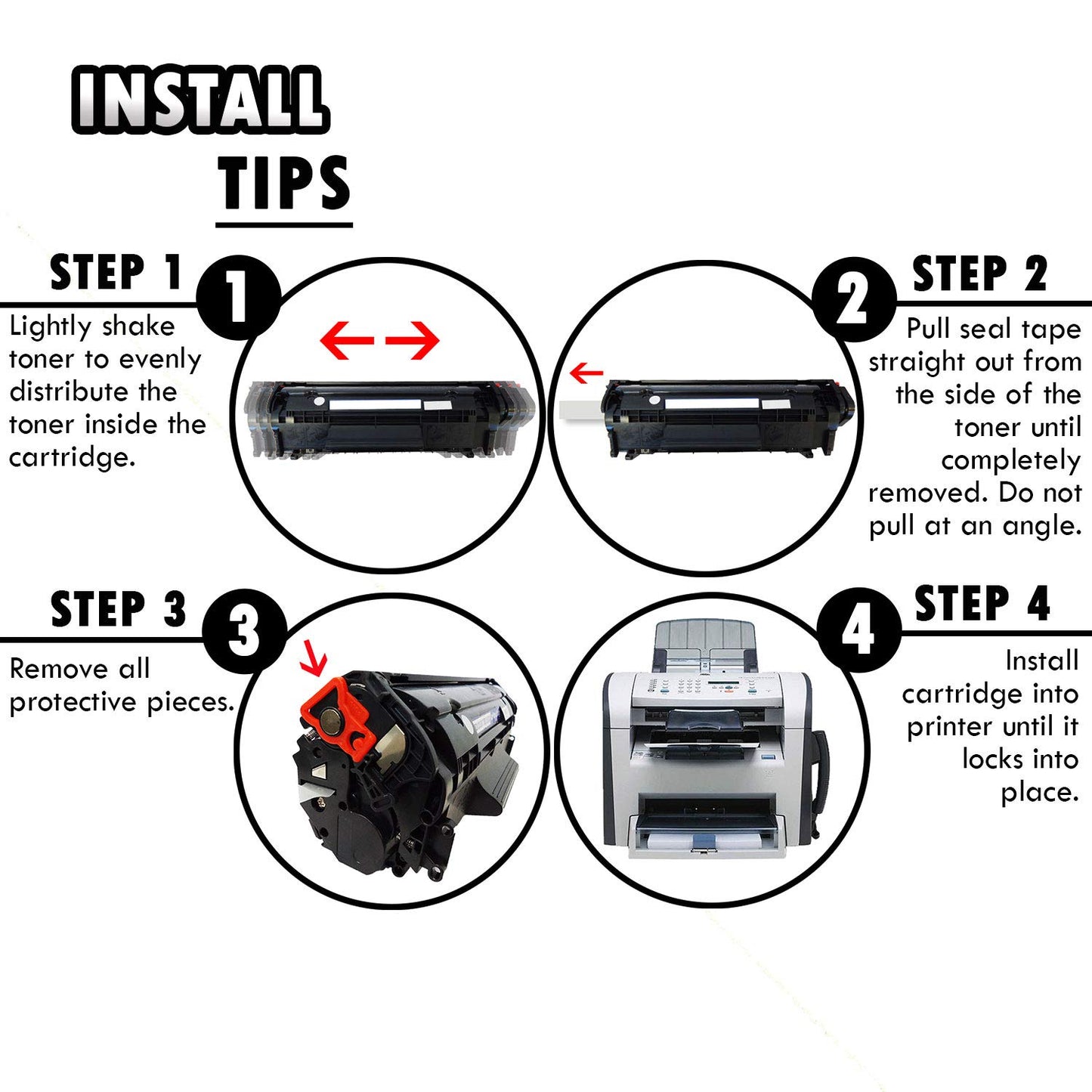 2 Inkfirst Compatible Toner Cartridges Replacement for HP Q2612A 12A Laserjet 1010 1012 1018 1020 1022 1022N 1022NW 3015 3020 3030 3050 3052 3055 M1005 MFP M1319 M1319F