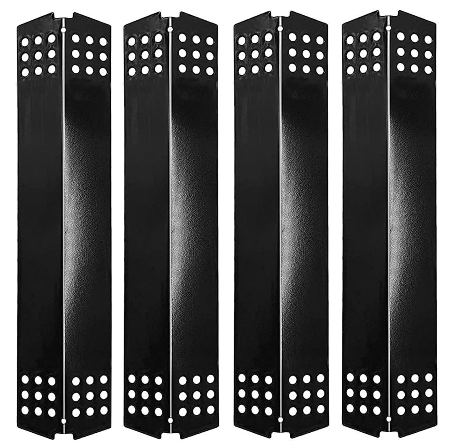 GLOWYE Heat Plate Shields Replacement Parts for Master Chef G45308 G45311 85-3045-4 85-3044-6 and More, Porcelain Steel BBQ Burner Covers Heat Tent for Charbroil 463241313 463241013 463241413 Grills