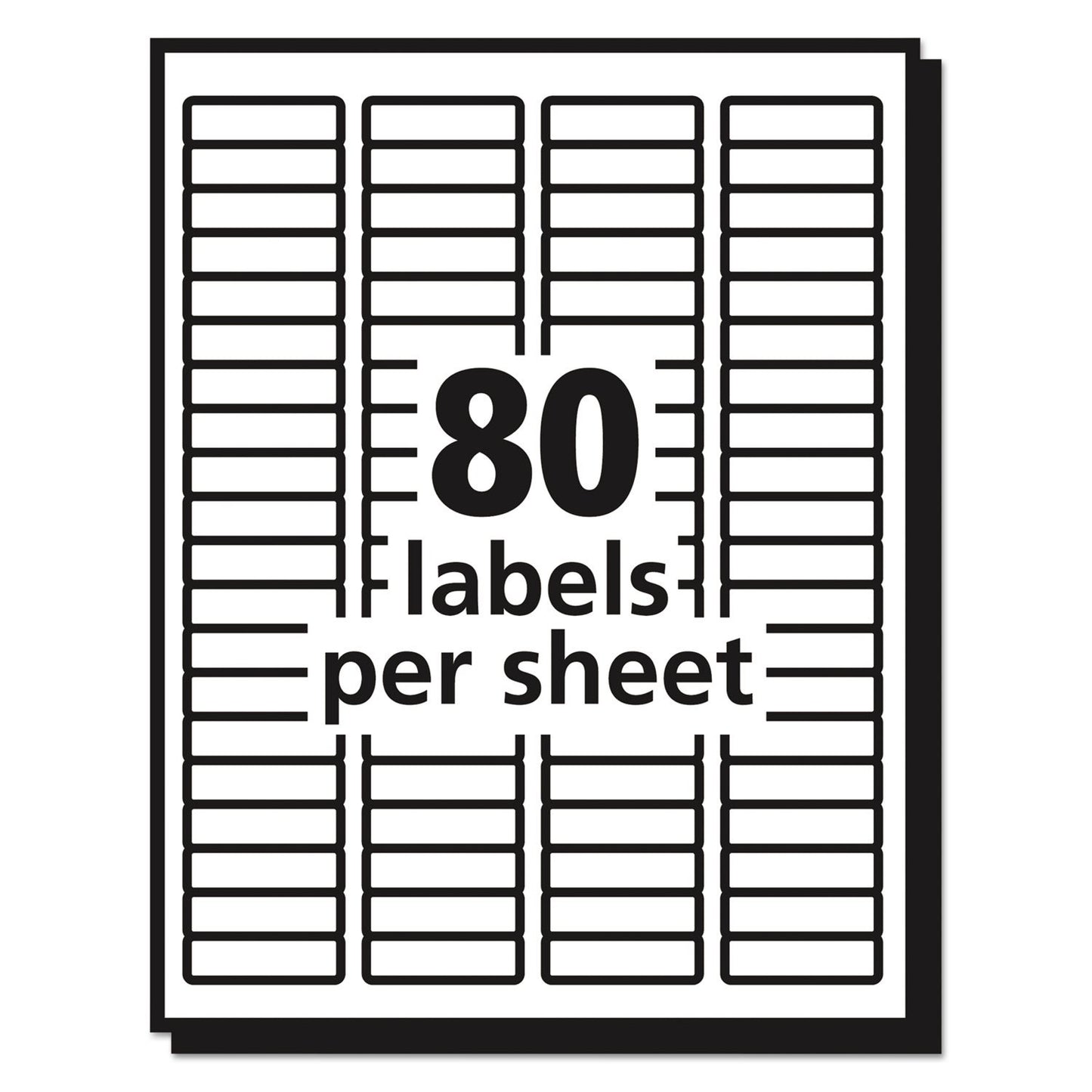 Matte Clear Easy Peel(R) Address Labels, 2000/PK