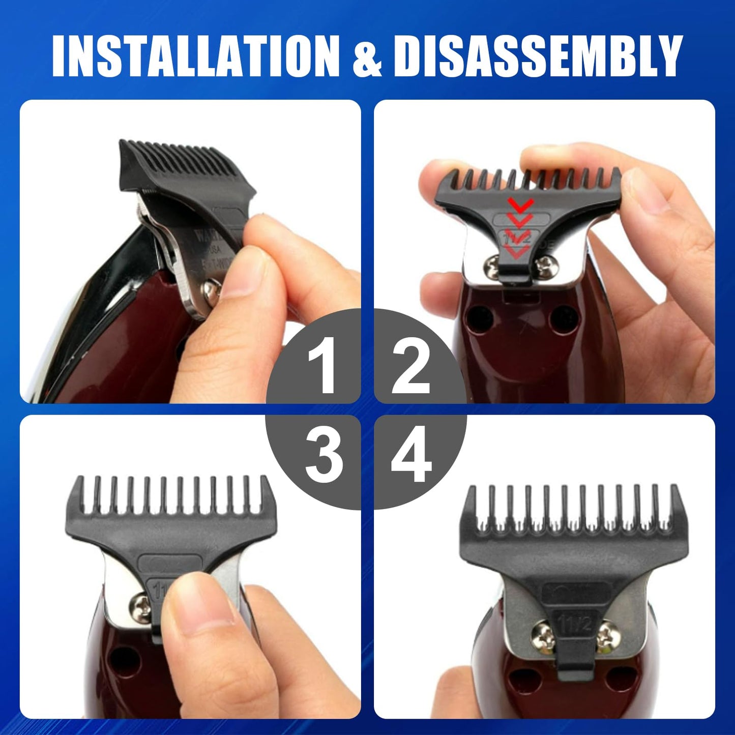 #2215 T Wide Adjustable Trimmer Blades for Wahl 5 Star Series Detailer (8081) and Cordless Detailer LI (8171) Hair Clippers Blades-Model 2215