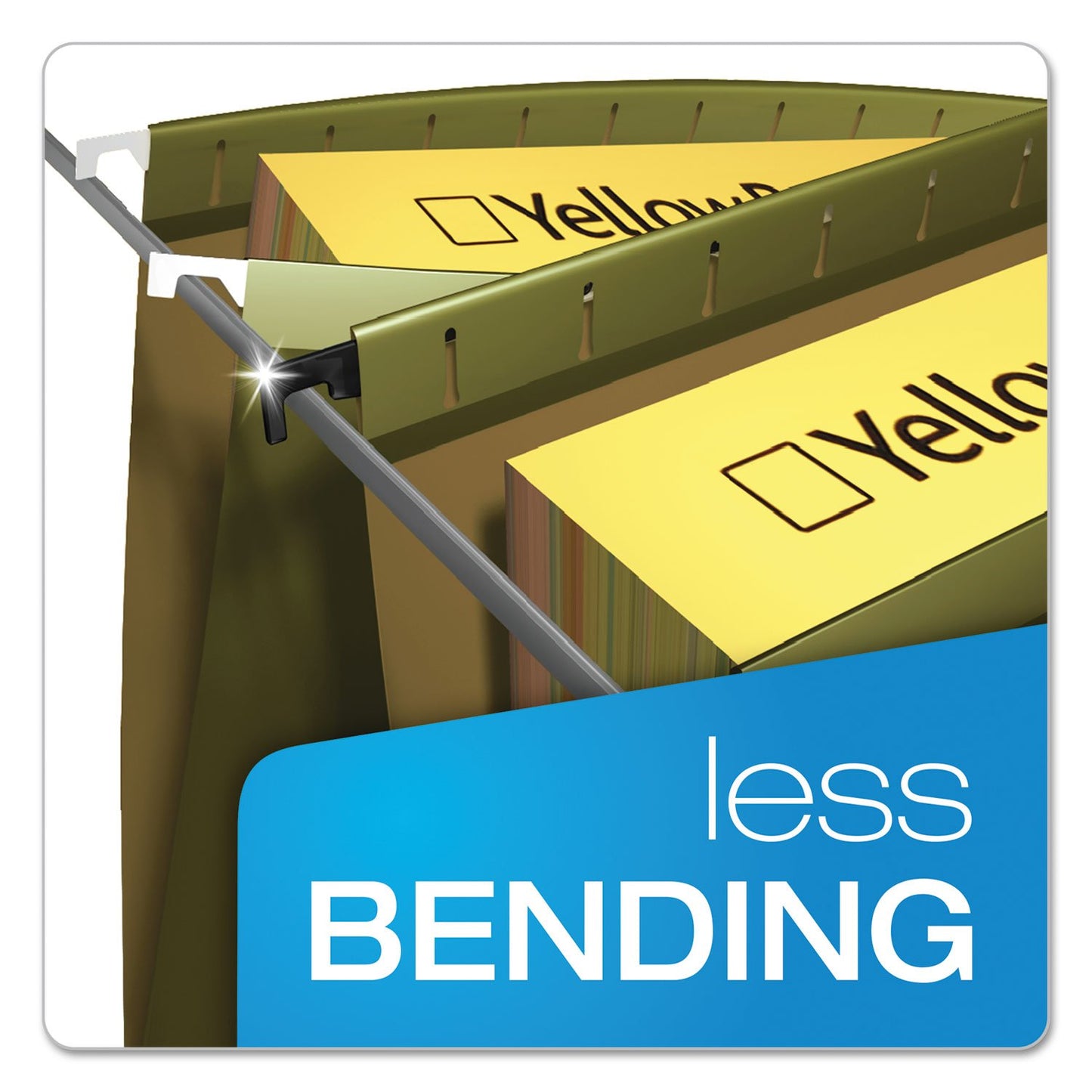 SureHook Hanging File Folder, Standard Green, Letter, 20 Folders Per Box, 6152 1/5