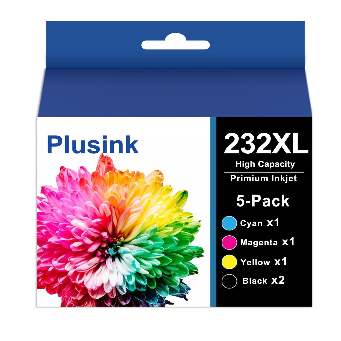 232XL Ink Cartridges Combo Pack Remanufactured Replacement for 232 Ink Cartridge 232 XL for Printer XP-4200 WF-2930 XP-4205 WF-2950, 232 232XL Ink Cartridge 5 Pack(2 Black Cyan Magenta Yellow)
