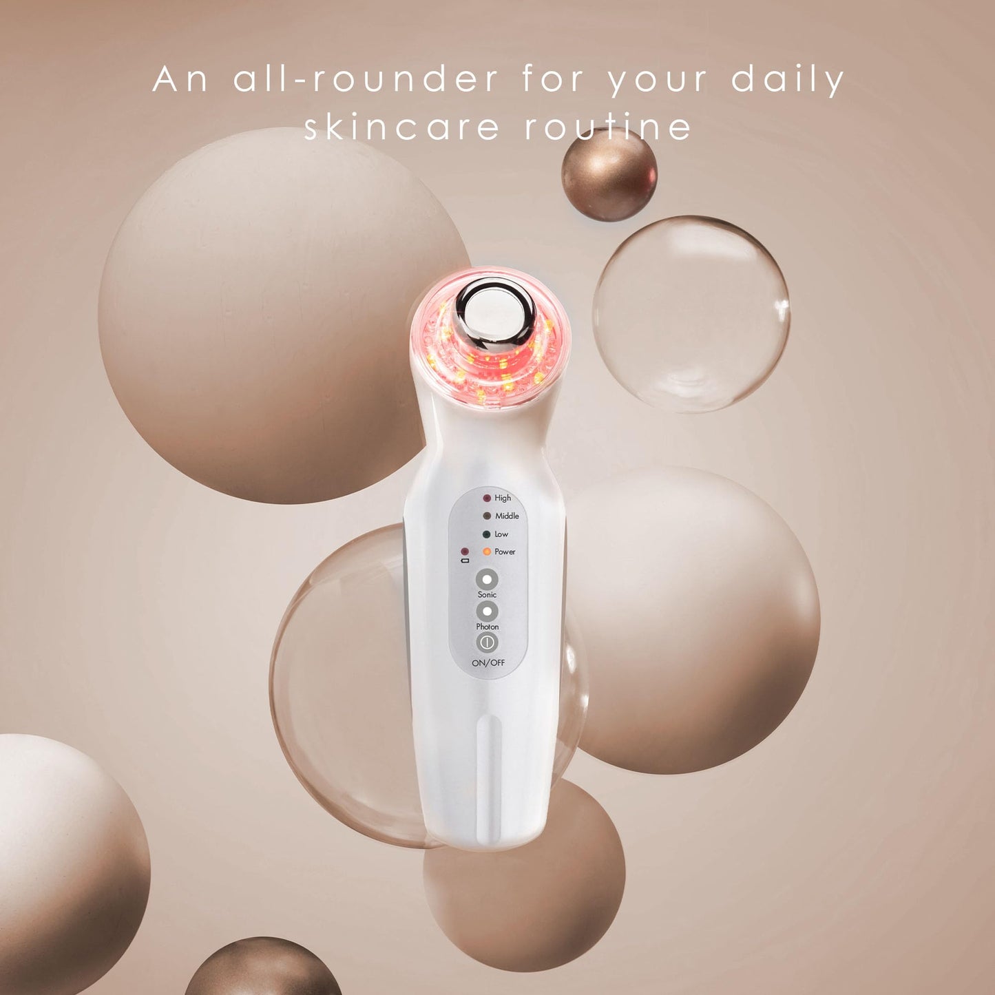 Project E Beauty LED Light Therapy Device | Red, Blue & Green LED Light Therapy | Vibration Therapy | Collagen Boost | Anti-Aging | Firming | Reduced Wrinkles | Anti-Blemish