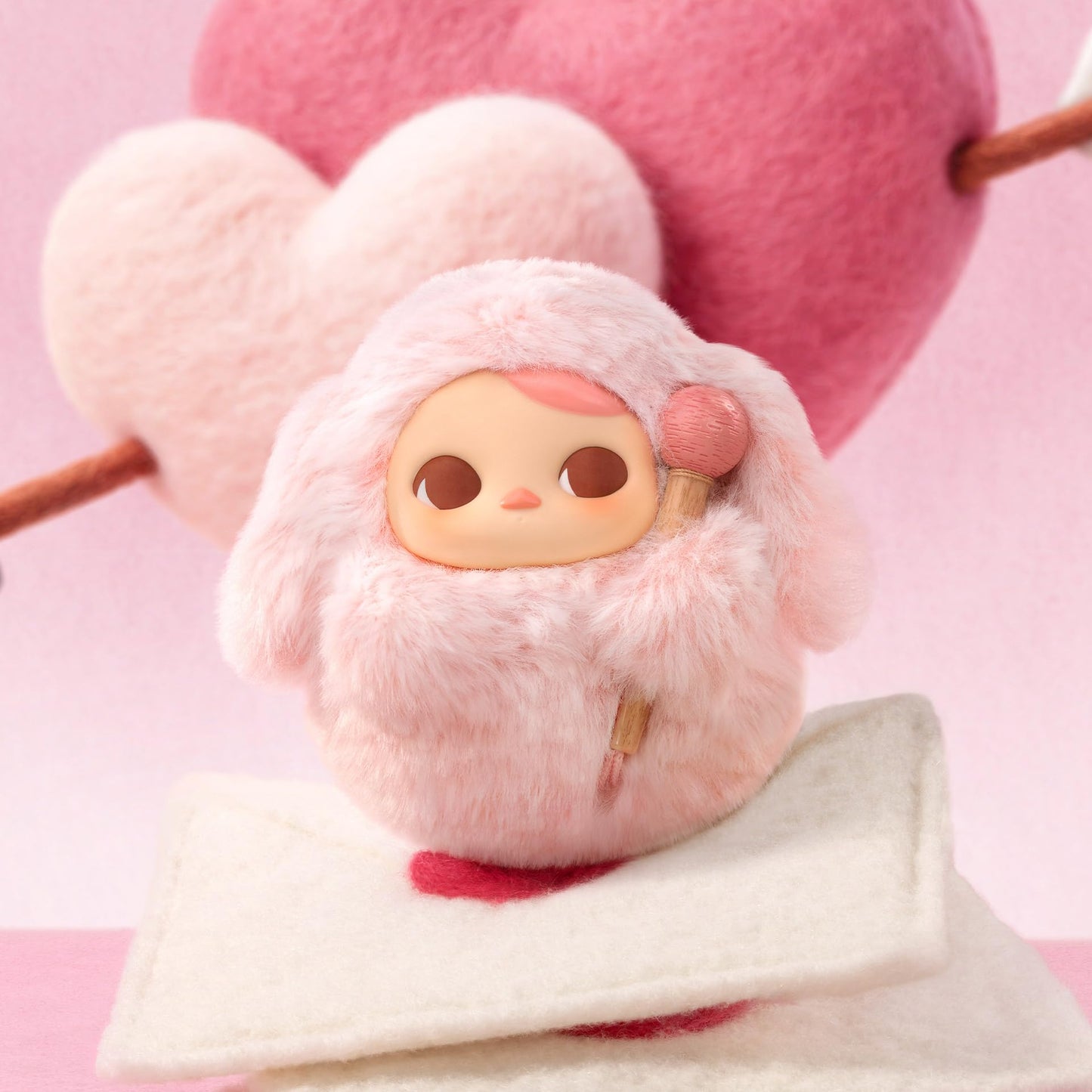 POP MART PUCKY Tap Tap Babies Series-Vinyl Plush Pendant Blind Box, PUCKY Blind Box Action Figures, Random Design Collectible Toys for Home Decor, Birthday Gifts for Girls Boys Women Men, Single Box