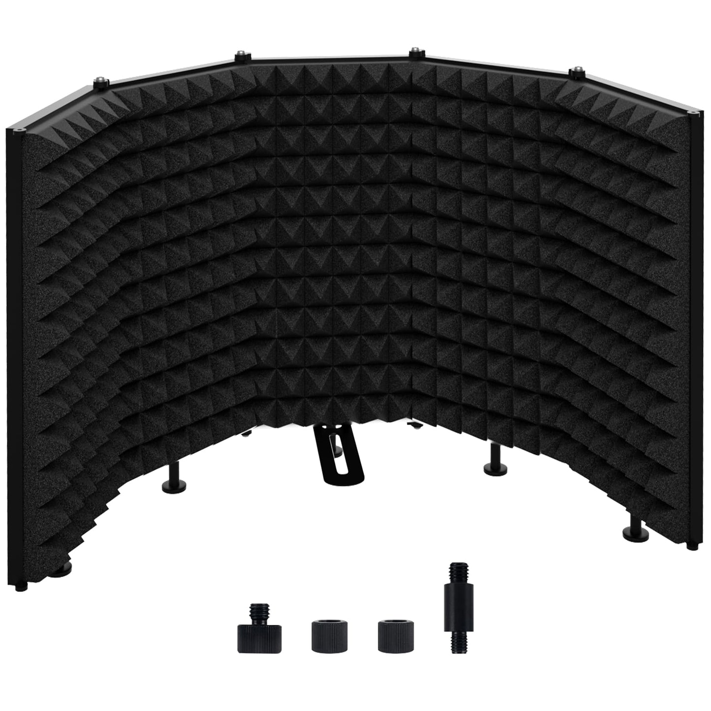 Geynnple Microphone Isolation Shield – Foldable & Adjustable Soundproof Panel for Recording, Podcasting, Vocal Booth, Studio & Home Use