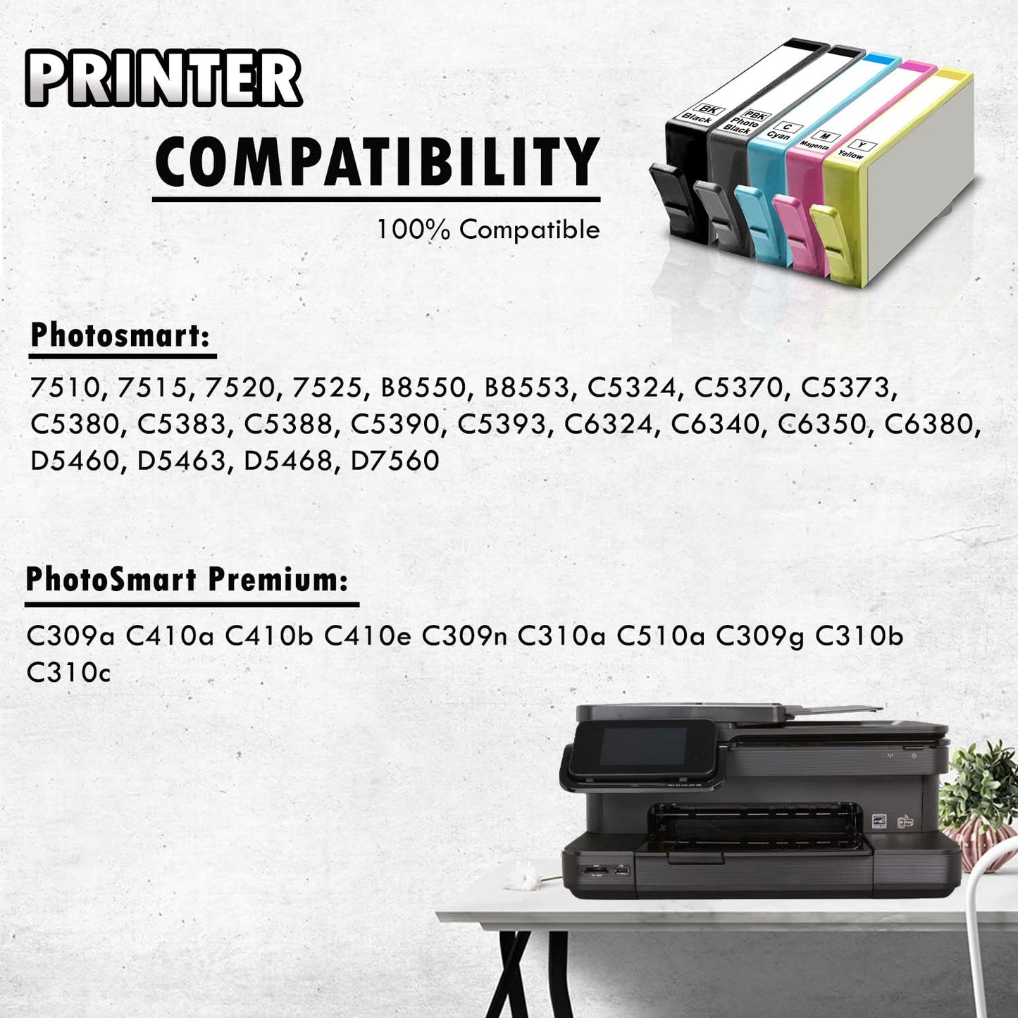 12 Inkfirst Compatible Ink Cartridges for HP 564 XL 564XL High Yield (4BK, 2PBK, 2C, 2M, 2Y) Photosmart 7510 7515 7520 7525 C6340 C6350 C6380 D5445 D5460 D7560 C510a C309g