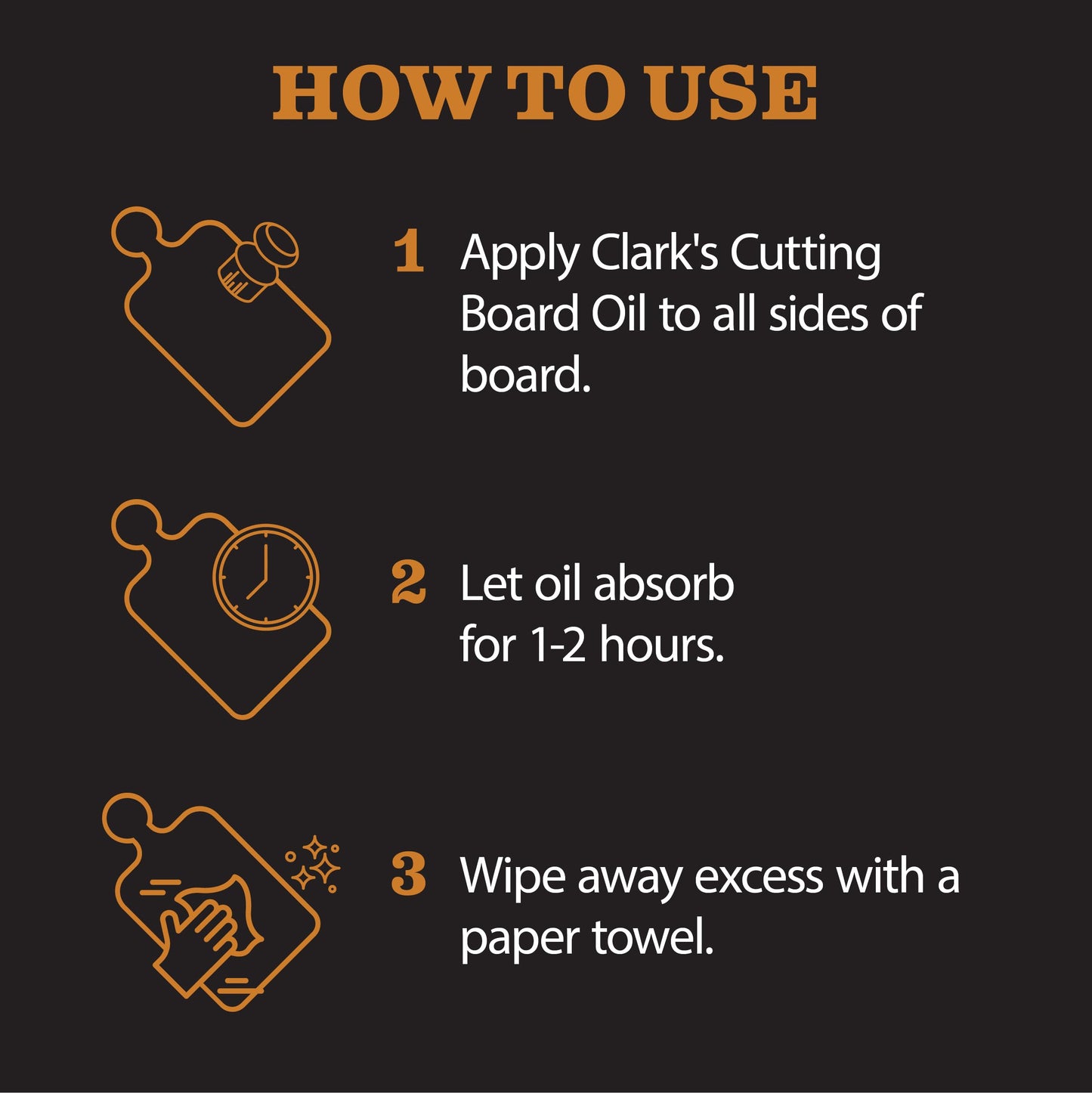 Clark’S Food Grade Mineral Oil (355 mL) & Cutting Board Wax (177 mL) Set – Cutting Board Oil and Wax Bundle – Butcher Block Oils & Wood Conditioner – with Orange & Lemon Extract