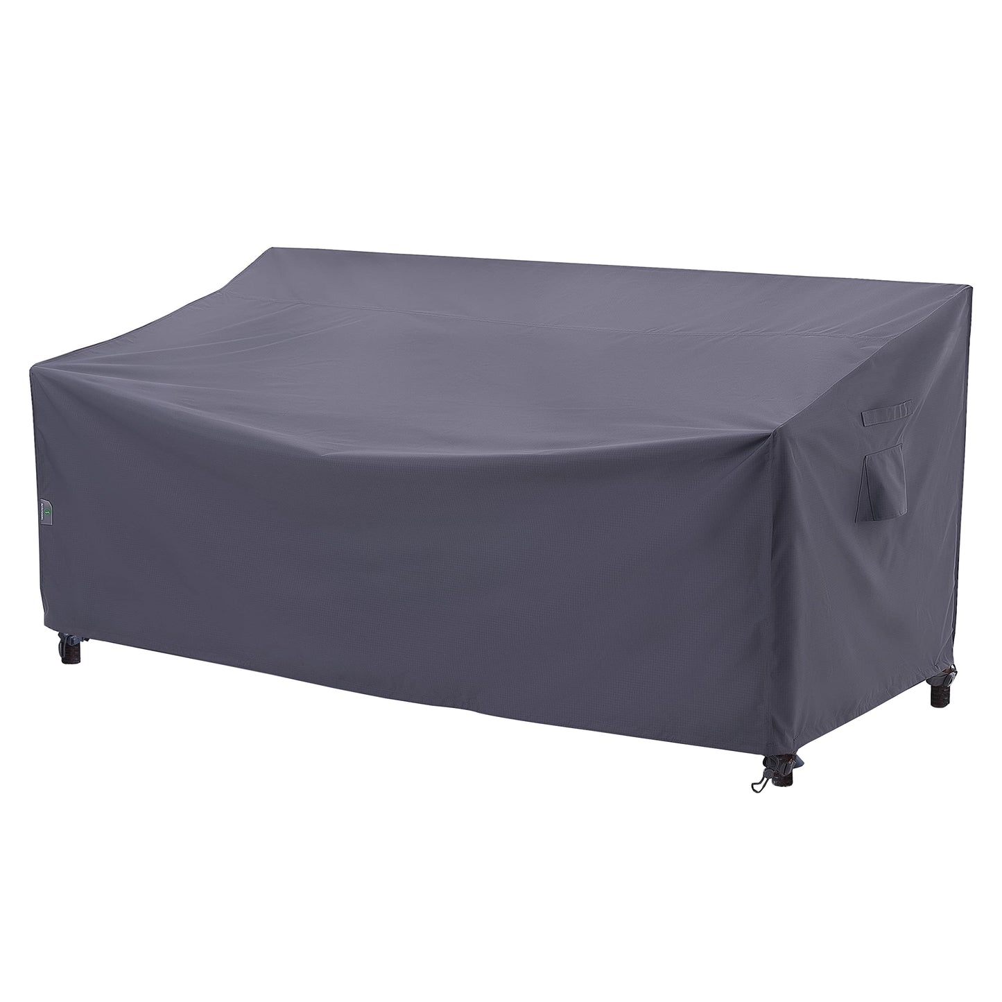 F&J Outdoors Heavy Duty Waterproof UV Resistant I Shape 3Seater Patio Sofa Cover,Grey,82Wx39Dx36H in