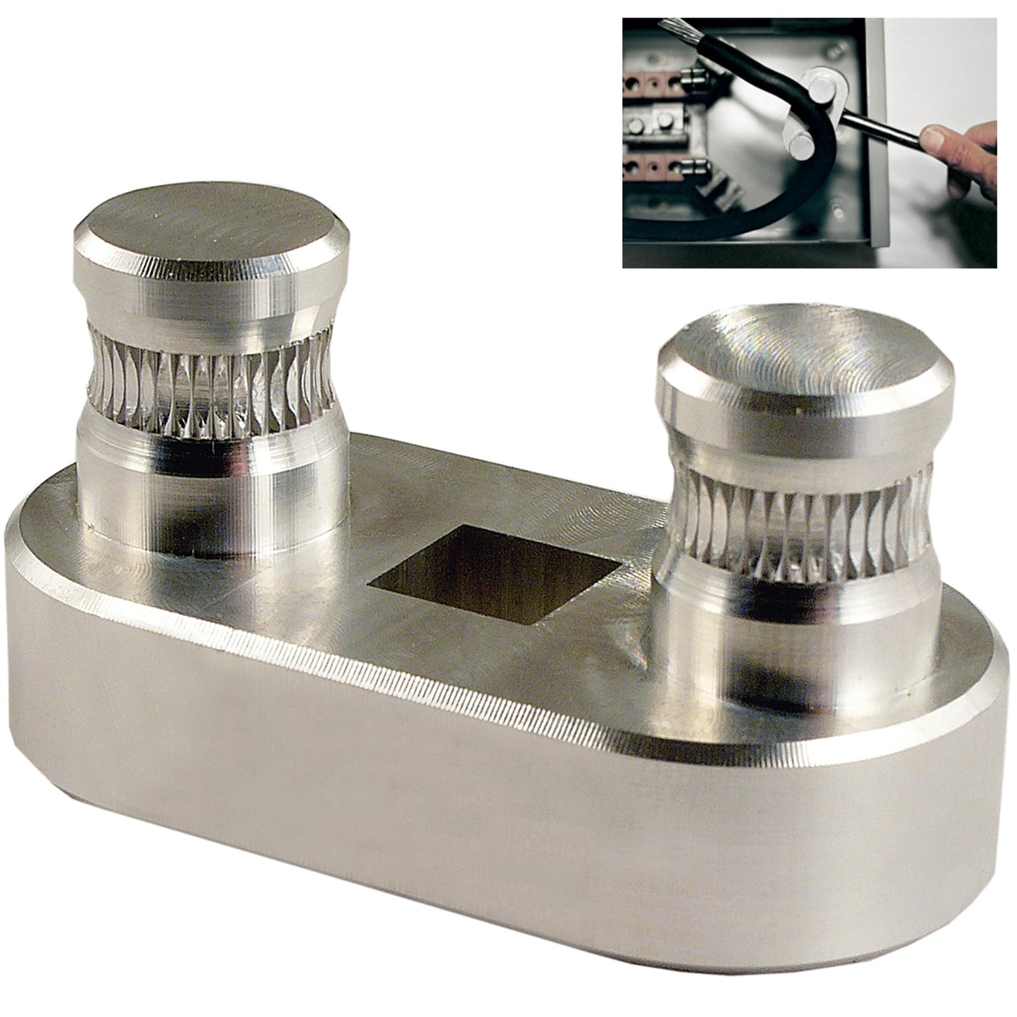 Rack-A-Tiers Bend-All - Cable Bender, Wire Bender, Connects to 1/2" Ratchet, Machined Aircraft Aluminum (77455)