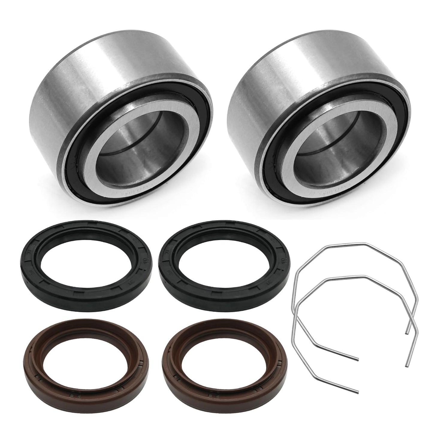 DUZFOREI 2 Sets Front or Rear Wheel Bearing Seal Kit Replacement for Arctic Cat 250 300 375 400 500 1998-2004, Replaces 0423-034 0402-275 0402-089 0402-069