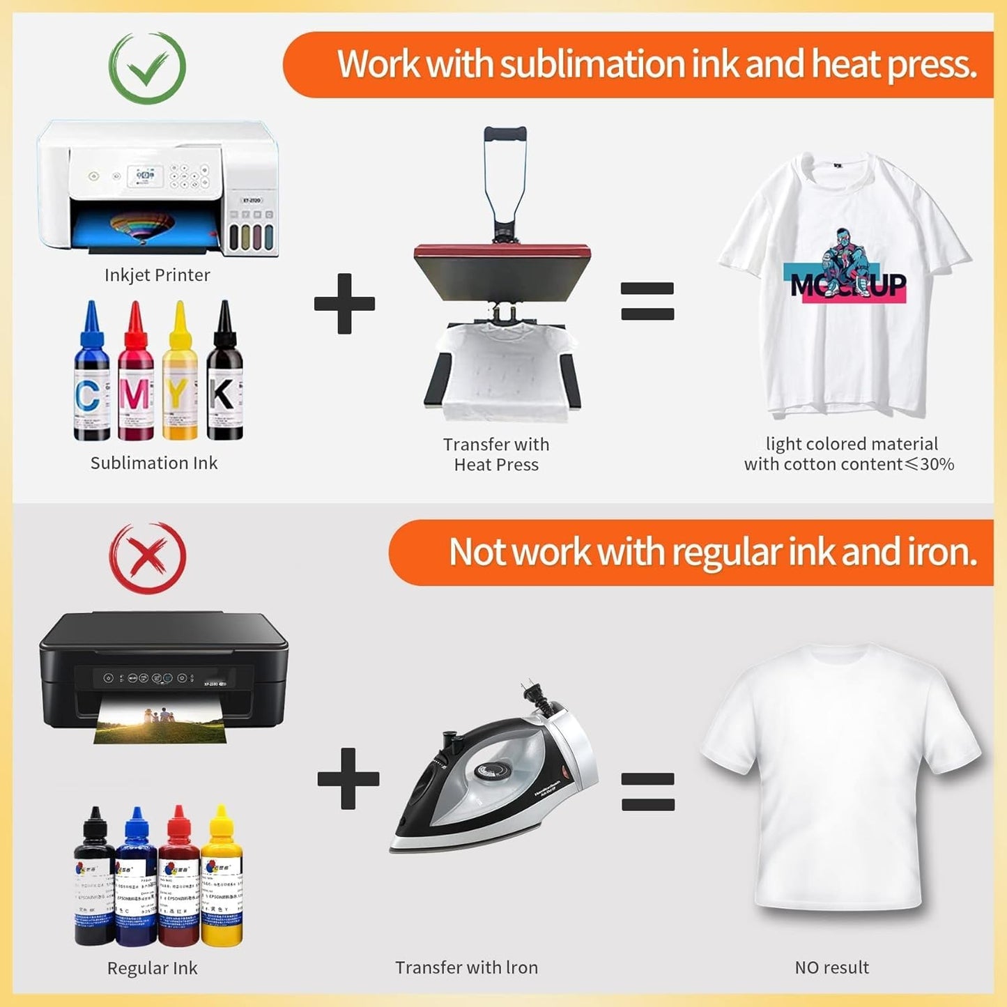A-SUB Sublimation Paper 120G 8.5x14 Inch 110 Sheets for Sublimation Blanks Compatible with Sublimation Ink and Sublimation Printers