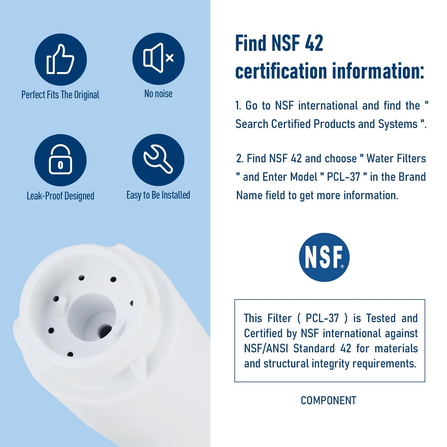 Top Pure Refrigerator Water Filter Compatible with Frigidaire EPTWFU01 Puresource Ultra II, FPBC2277RF FPBG2277RF FGHB2868TP FFHD2250TD (3 Pack)