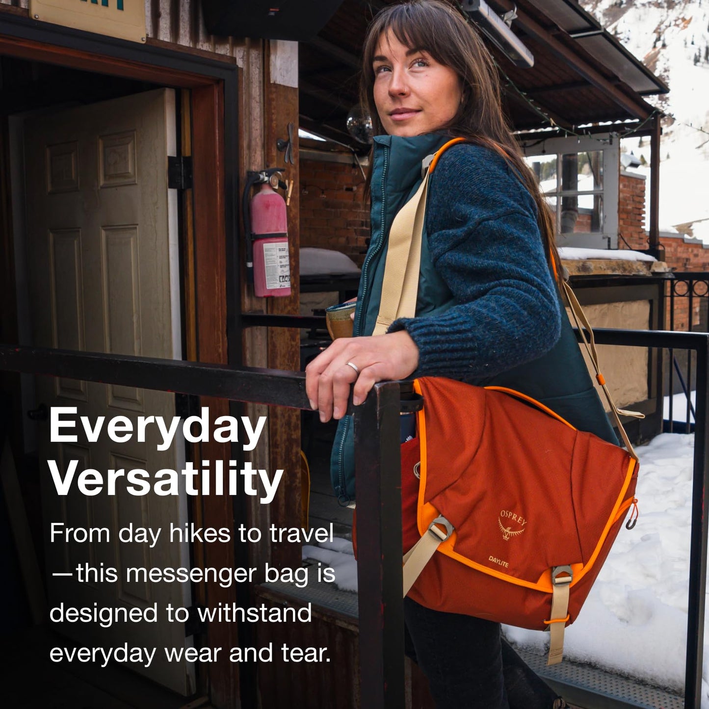 Osprey Daylite Messenger Bag, Magma Brown/Tungsten
