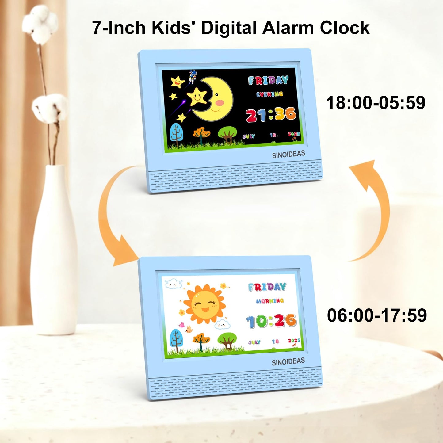 DayClox - The Original Memory Loss Digital Calendar Day Clock with Extra Large Non-Abbreviated Day & Month. Perfect for Seniors