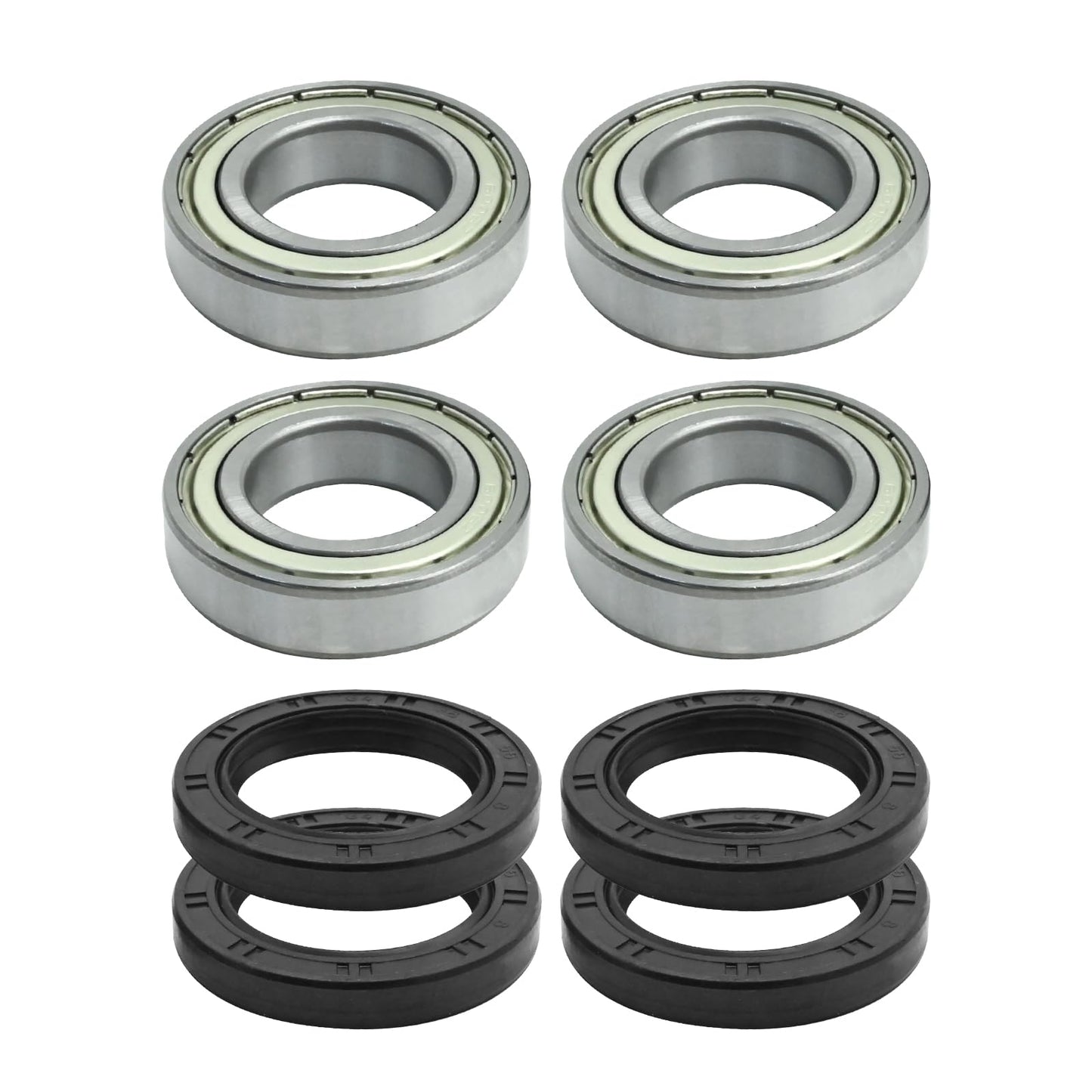 DUZFOREI Front Wheel Bearing and Seal Kit 4 Pcs with Seal Replacement for Yamaha Grizzly 350 450 Kodiak 400 450 Big Bear 2WD 4WD Bruin 350 Replace #93306-006Y2-00