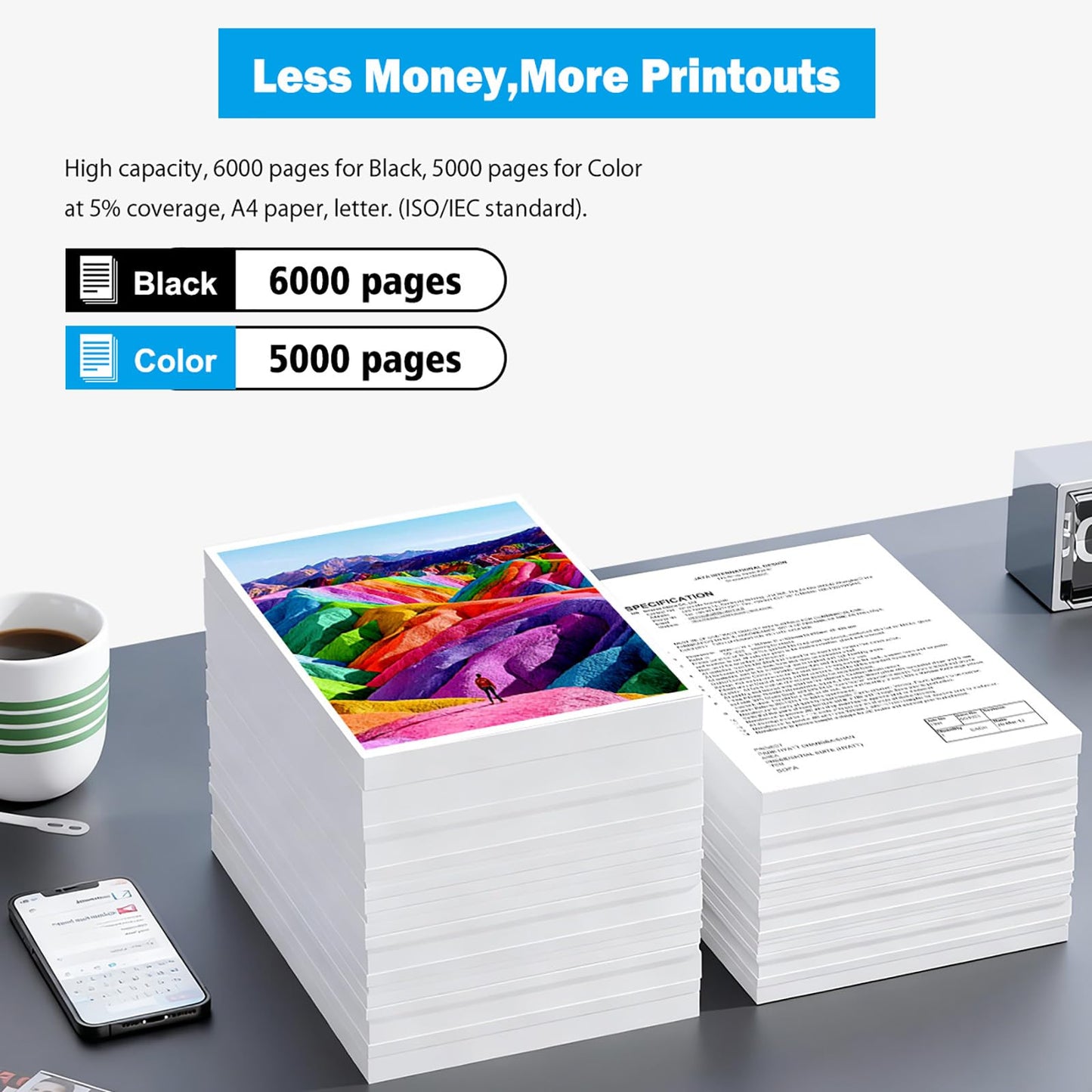 LC406XL Compatible Ink Cartridges High Capacity Black 6000 Pages Color 5000 Pages for MFC-J4335DW MFC-J4345DW MFC-J4535DW MFC-J5855DW MFC-J6555DW MFC-J6955DW MFC-J5955DW Printer (2*Bk, 1*CMY, 5 Pack)