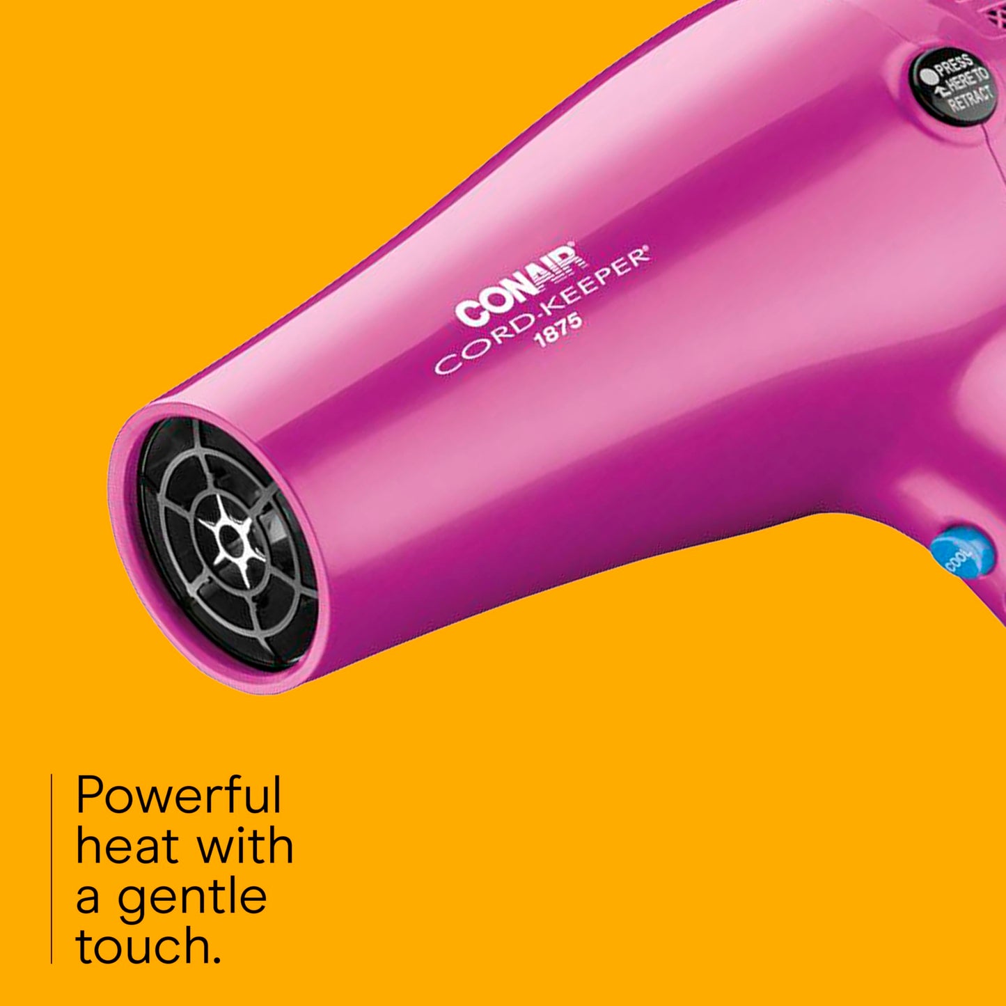 Conair 1, 875-Watt Cord-Keeper Styler, 1 Count, Pink, 1 EA (209BCR)