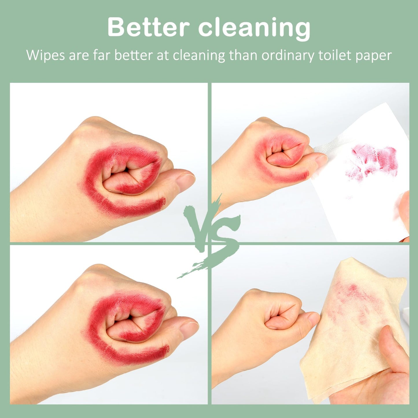 QingYa Bamboo Flushable Wipes,Septic Safe,Soft, Soothing Botanicals & Aloe, Unscented,Eco Friendly, Natural Brown Bamboo-Pulp Based Flusable Wipes for Women/Kids/Adults 360Count (6 Packs of 60)