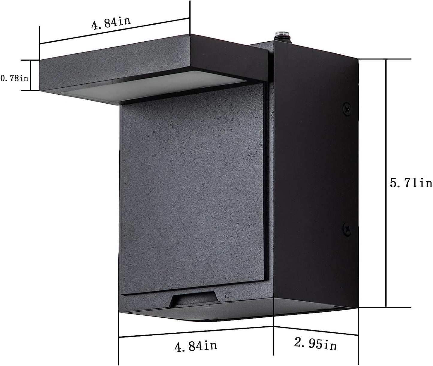 2 Pcs Dusk to Dawn Outdoor Wall Light with GFCI Outlet,Modern LED Outdoor Porch Light with Outlet Built-in,3000K Warm Yellow Outdoor Sconce,IP66 Waterproof Wall Mount External Security Light(2 Pack)