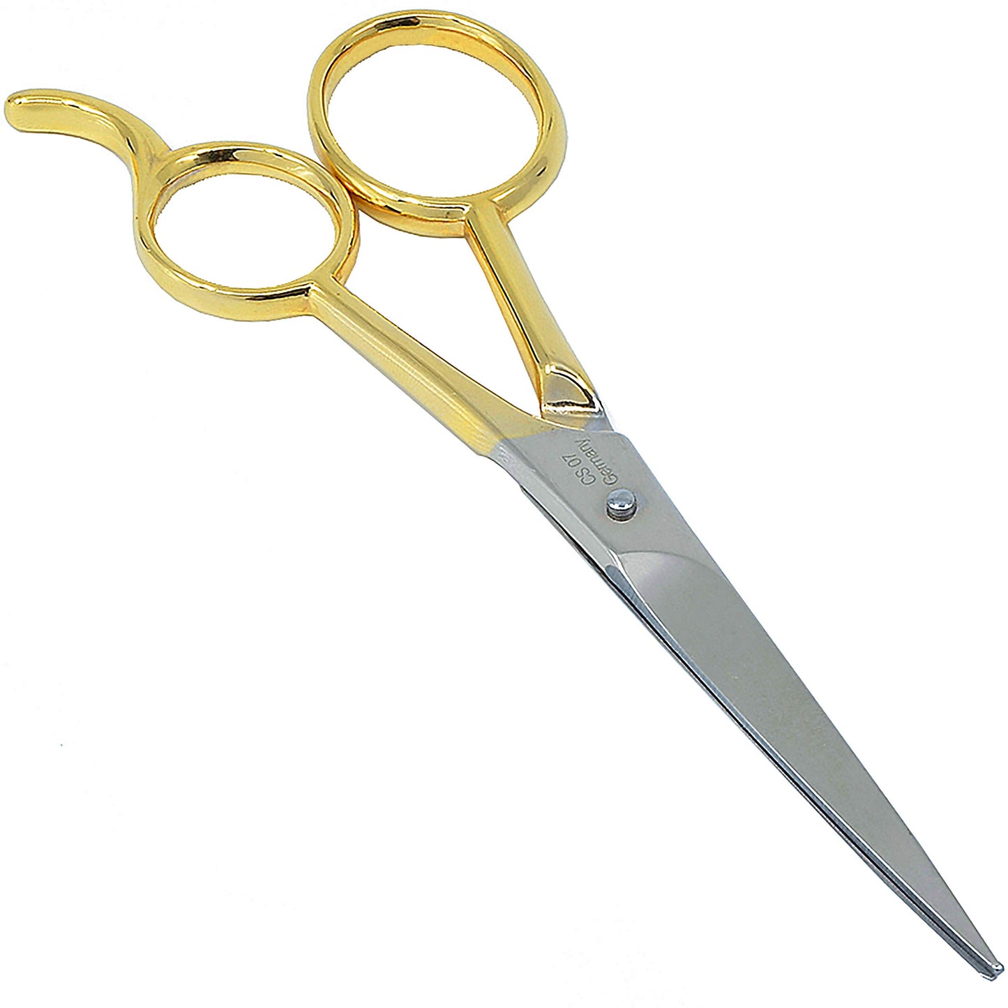 Camila Solingen CS07 5" Professional Sharp Barber Shears. Hypoallergenic Gold Plated Hair Cutting Scissors. For Men, Women and Kids Grooming. Made of Durable Stainless Steel in Solingen, Germany