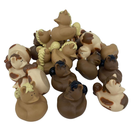 Buck Buck Bronco Rubber Horse Ducks | 20 Pack 1.75x2.25" | Horse Figurine Car Game for Bucking Broncos | #BuckYeah Grill You've Been Bucked Cards Tags