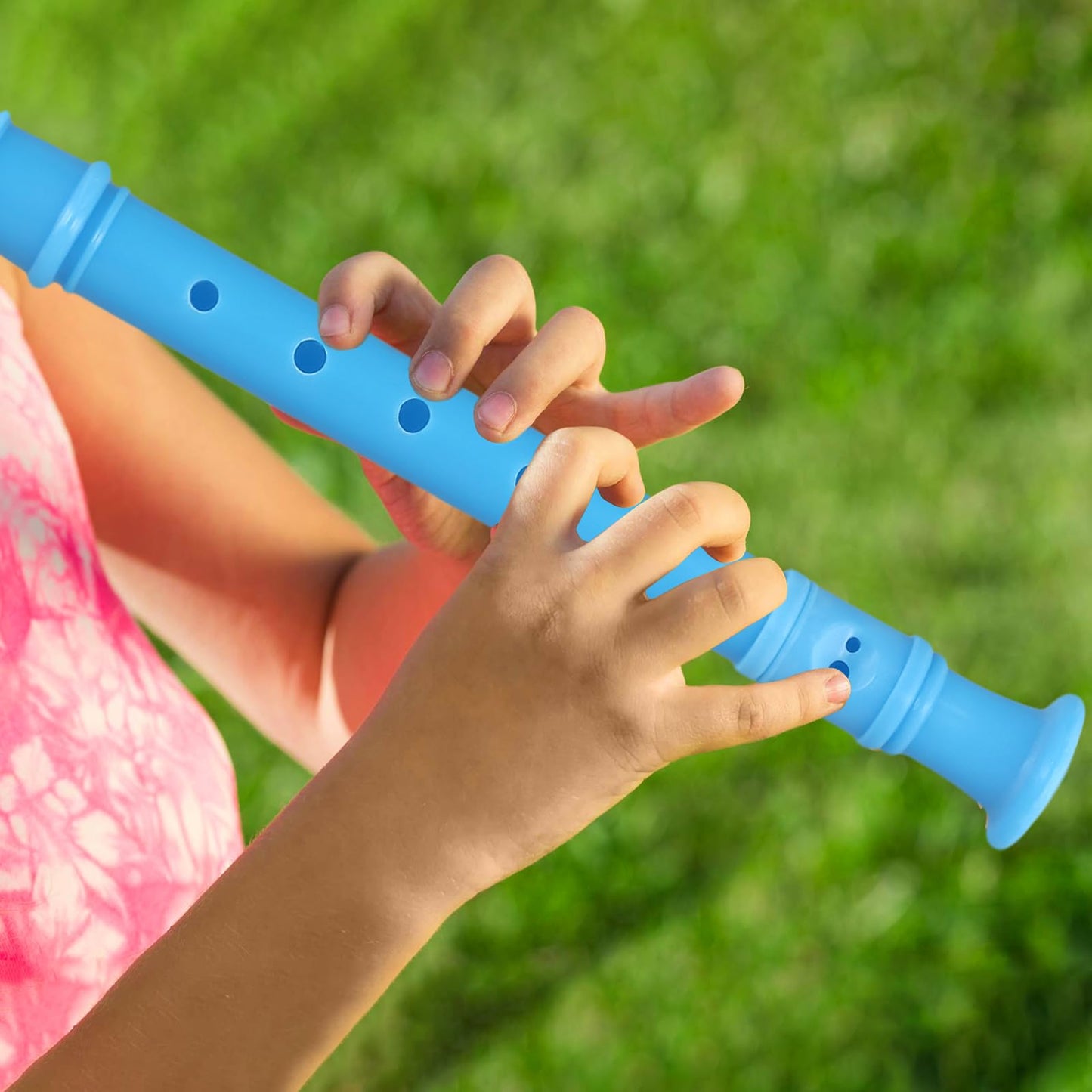 SEHOI 30 Pack 8 Hole Soprano Recorder Descent Flute, German Musical Recorders Instruments with Cleaning Rod, Blue Flutes for Beginners, Student Practice, School Concert