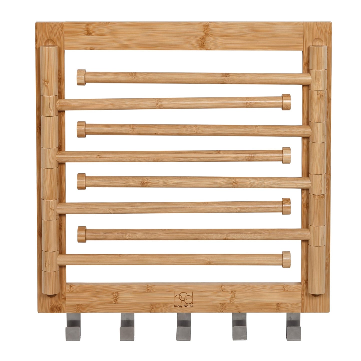 Honey Can Do Wall-Mounted Swivel Clothes Drying Rack DRY-09386 Natural