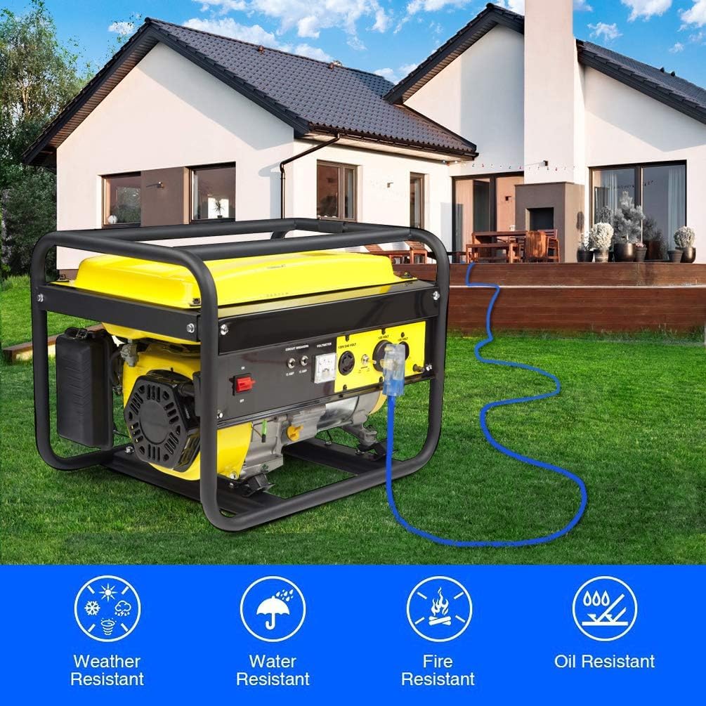 H HZXVOGEN Power Extension Cord Welder Extension Adapter, 23FT 6-50R Female 6-50P Male Prong Heavy Duty Electric Extension Wire Generator Arc Stick MMA MIG TIG Welding Machine Cable