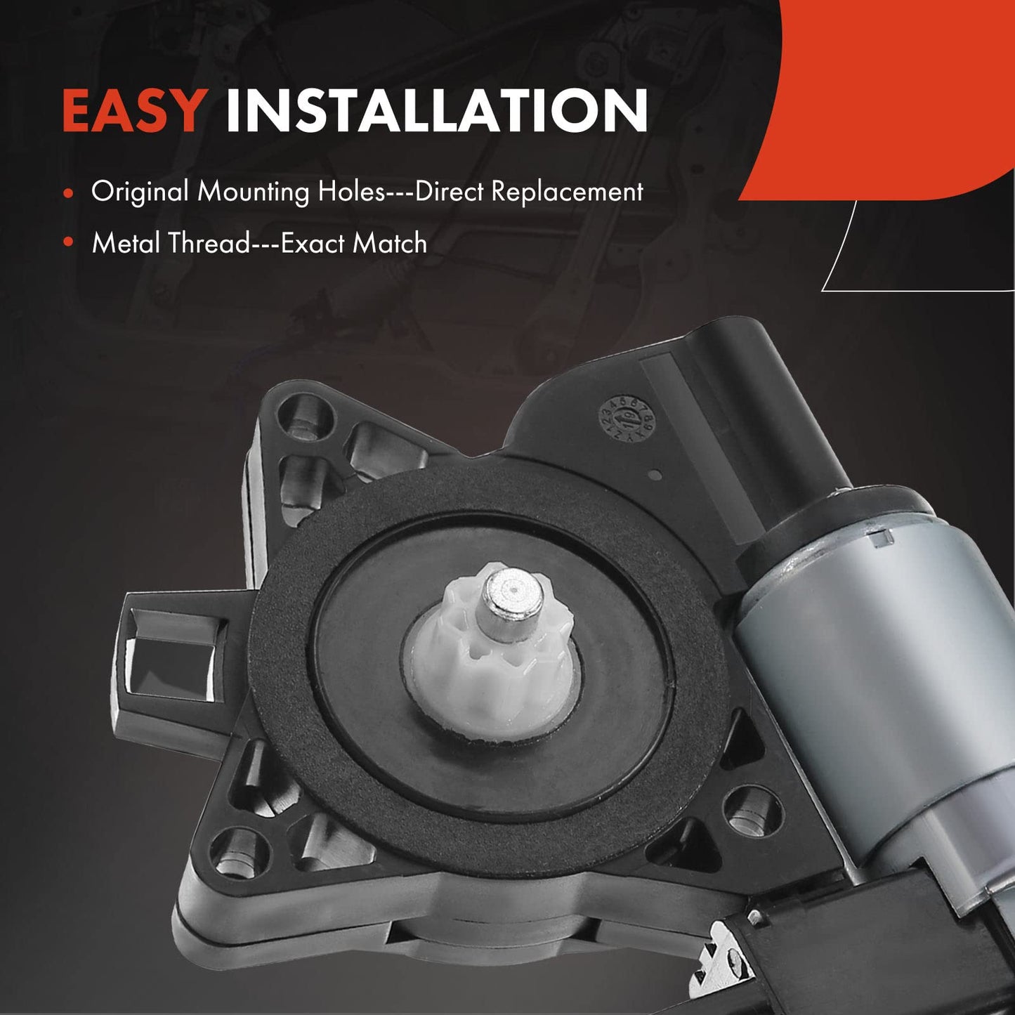 A-Premium Power Window Lift Motor Compatible with Mazda 3 2004-2009, 5 2012-2014, 6 2003-2008, CX-7 2007-2012, CX-9 2007-2015, RX-8 2008-2011, with Anti-Clip Function, Replace GJ6A-59-58XF