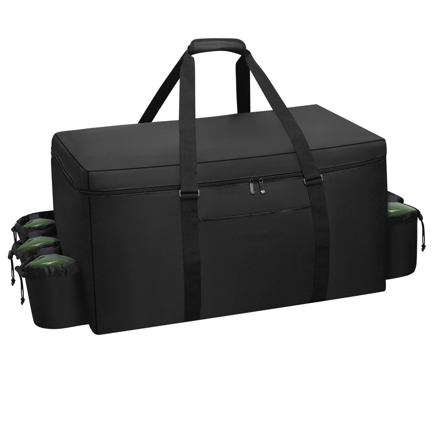 Ajyingasyo Grill Carry Bag for Weber Q1000 Q1200 Liquid Propane Grill, 1680D Heavy Duty Water Resistant Outdoor BBQ Grill Bag, with Multi-pockets and Padded Handle