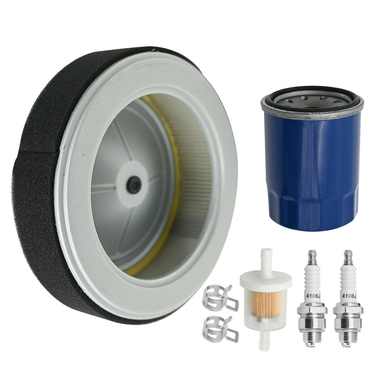 Anxingo 15400-PLM-A02 Oil Filter Air Filter Kit Replacement for Honda GX630 GX660 GX690 Engine Lawnmower Replace 17210-Z6L-010