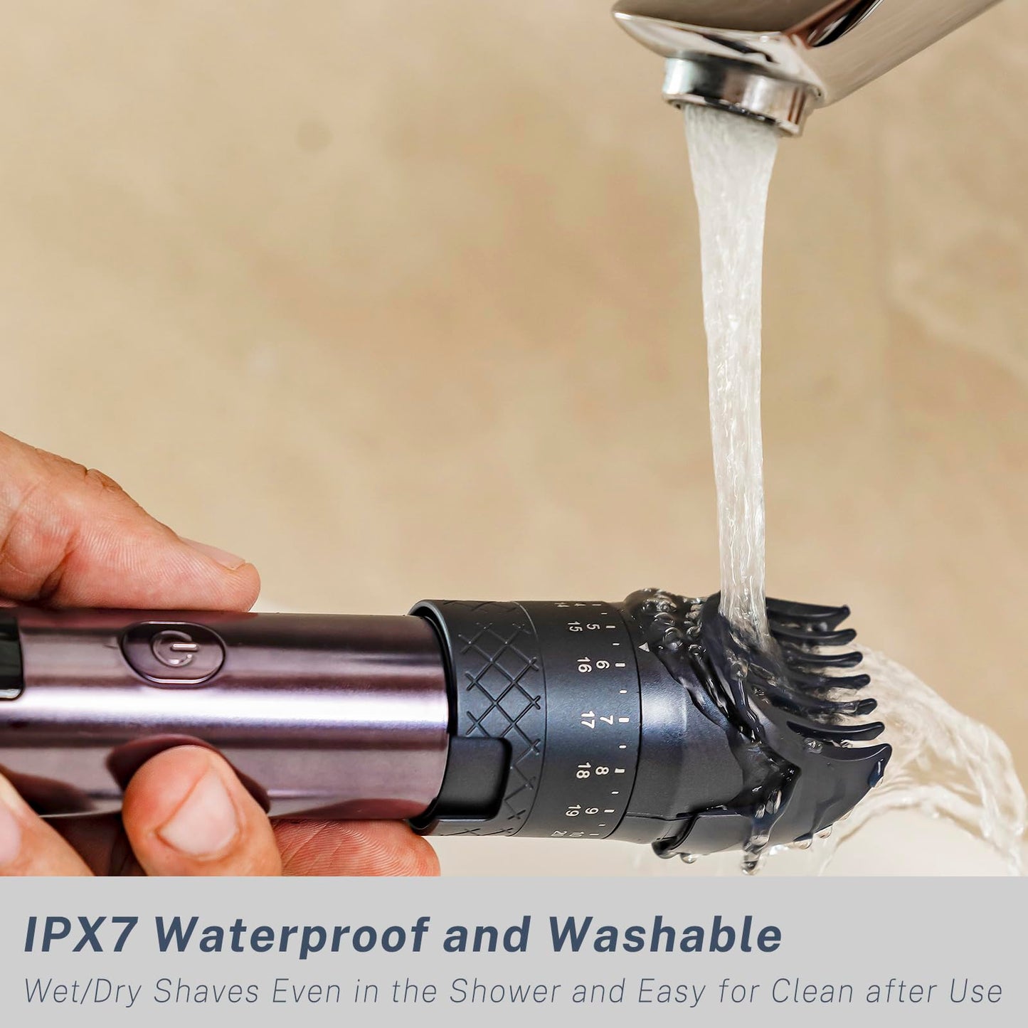 Beard Trimmer and Clippers Set for Men with Foil Shavers, Precision Dial Adjustable 20 Lengths, All-in-One Hair Trimmers for Face Head Nose Full Body, IPX7 Waterproof Wet/Dry, USB-C Rechargeable Dock