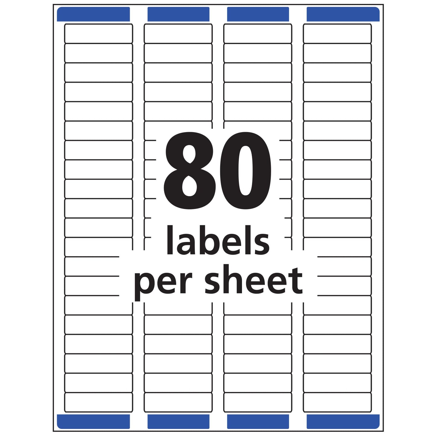 White Easy Peel Address Labels with Sure Feed, Laser,