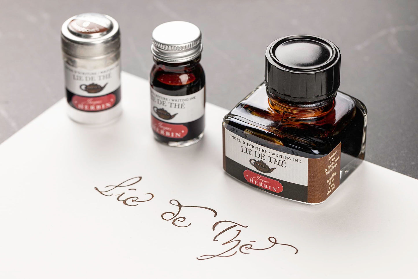 Jacques Herbin 13044T- 30ml Bottle of Ink for Fountain Pens and Rollerball Pens - Lie de The