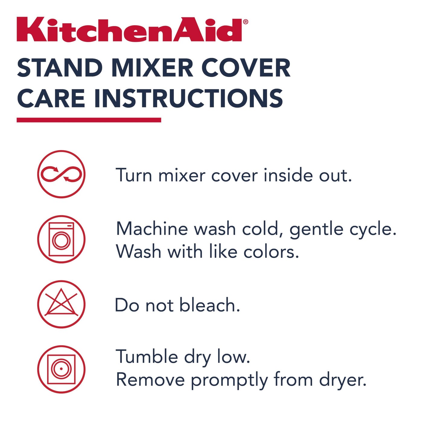 KITCHENAID Fitted Tilt-Head Stand Mixer Cover with Storage Pocket, Quilted 100% Cotton,14.4"x18"x10", Milkshake