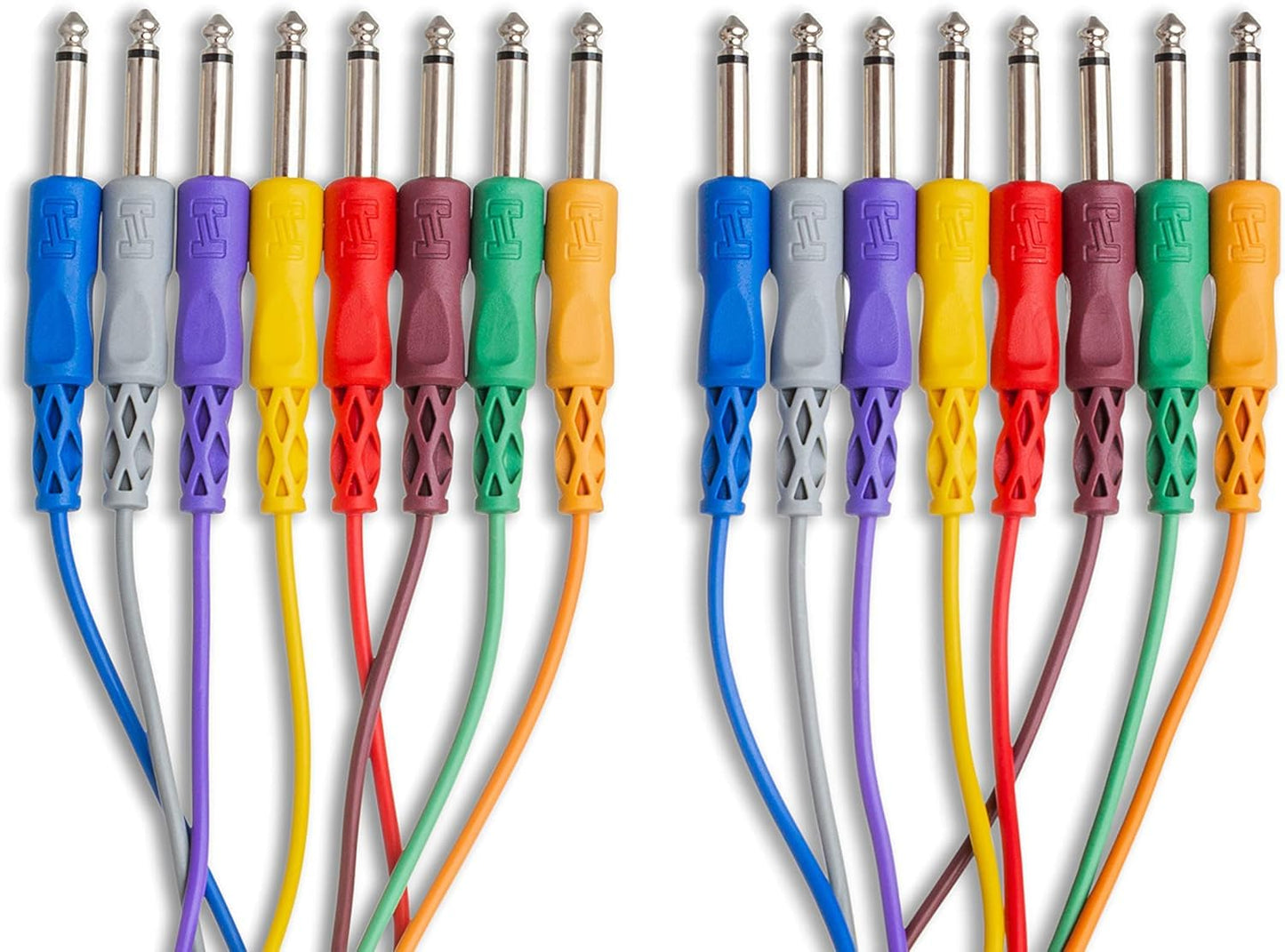 Hosa Cable CPP845 1/4 Inch to 1/4 Inch Cable Kit - 8 Singles, 1.5 Foot