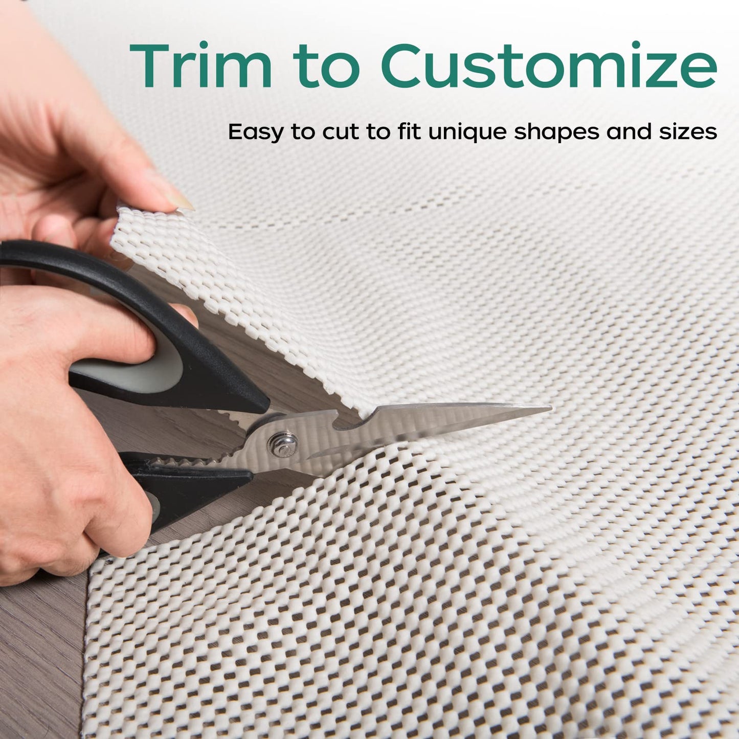 BAGAIL BASICS Non Slip Rug Pad Gripper 8 x 10 Feet Extra Thick Carpet Pads for Area Rugs and Hardwood Floors, Keep Your Rugs Safe and in Place