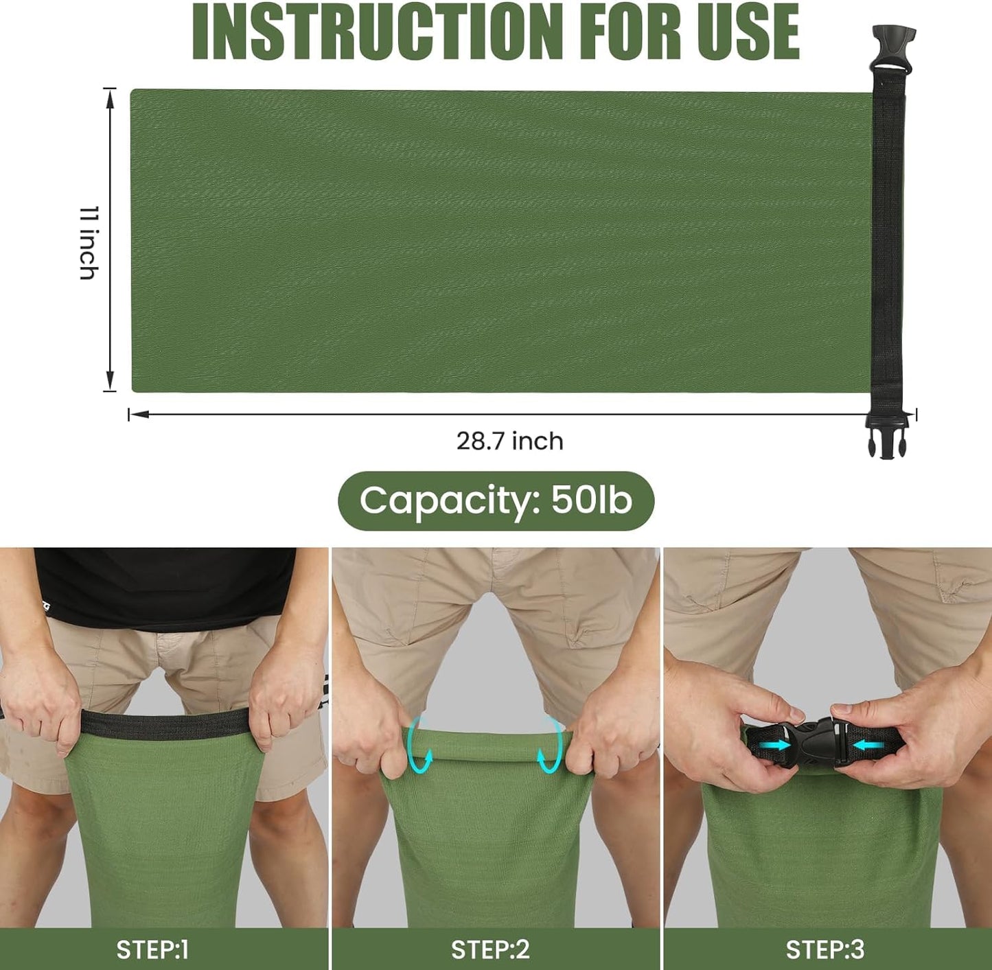 Flood Water Barrier Sand Bags - 6Pcs Thickened Long Canvas Flood Protection Sandbags with Insert Buckle Reusable Quick Flood Barrier for Home Door Window Basement Garage Floor Flood Control