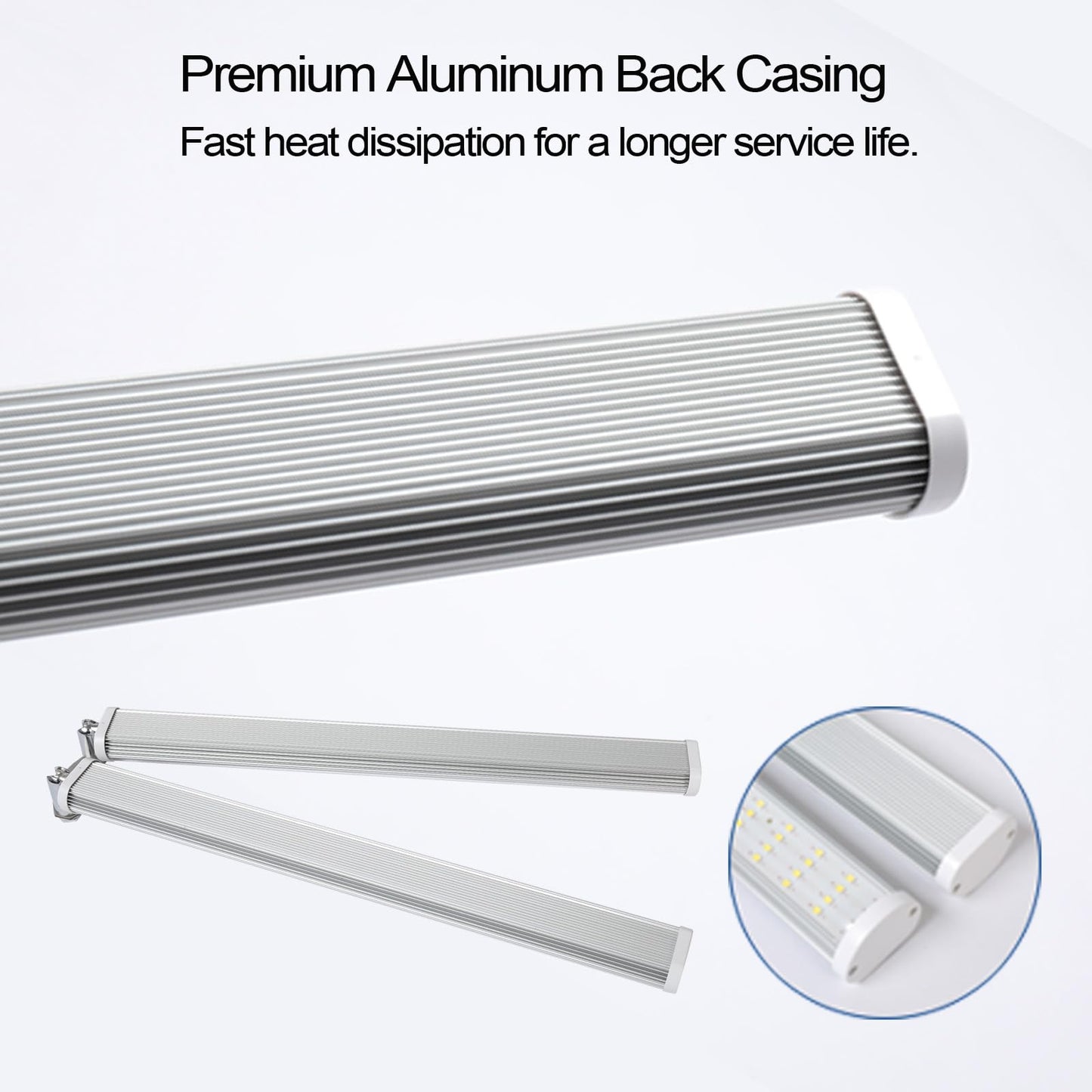 JCBritw Standing LED Grow Light，Adjustable Dual Head T12 Bar Plant Light, White 6500K Full Spectrum Plant Grow Lamp on Stand for Indoor Plants Seed Starting, Seedlings, Veg, Flower