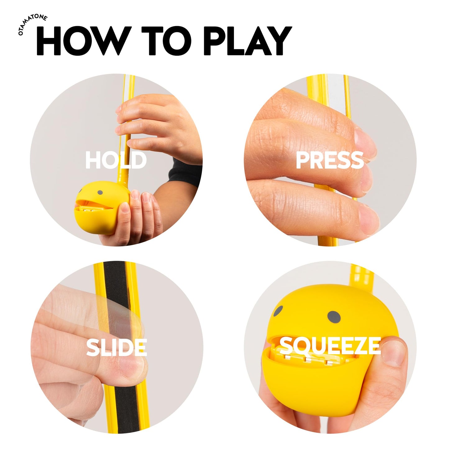 Otamatone [Color Series - Yellow] Electronic Musical Instrument Portable Synthesizer from Japan [English Version] [Regular]