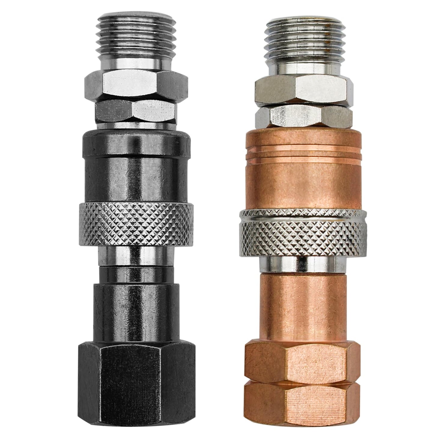 YBMTE Upgraded QDB10 Oxy Acetylene Torch Quick Connects Fittings, Fit for 9/16" -18UNF B, Hose to Torch Quick Connect/Disconnect, Safe and Leak-Proof Design，Reduce Costs