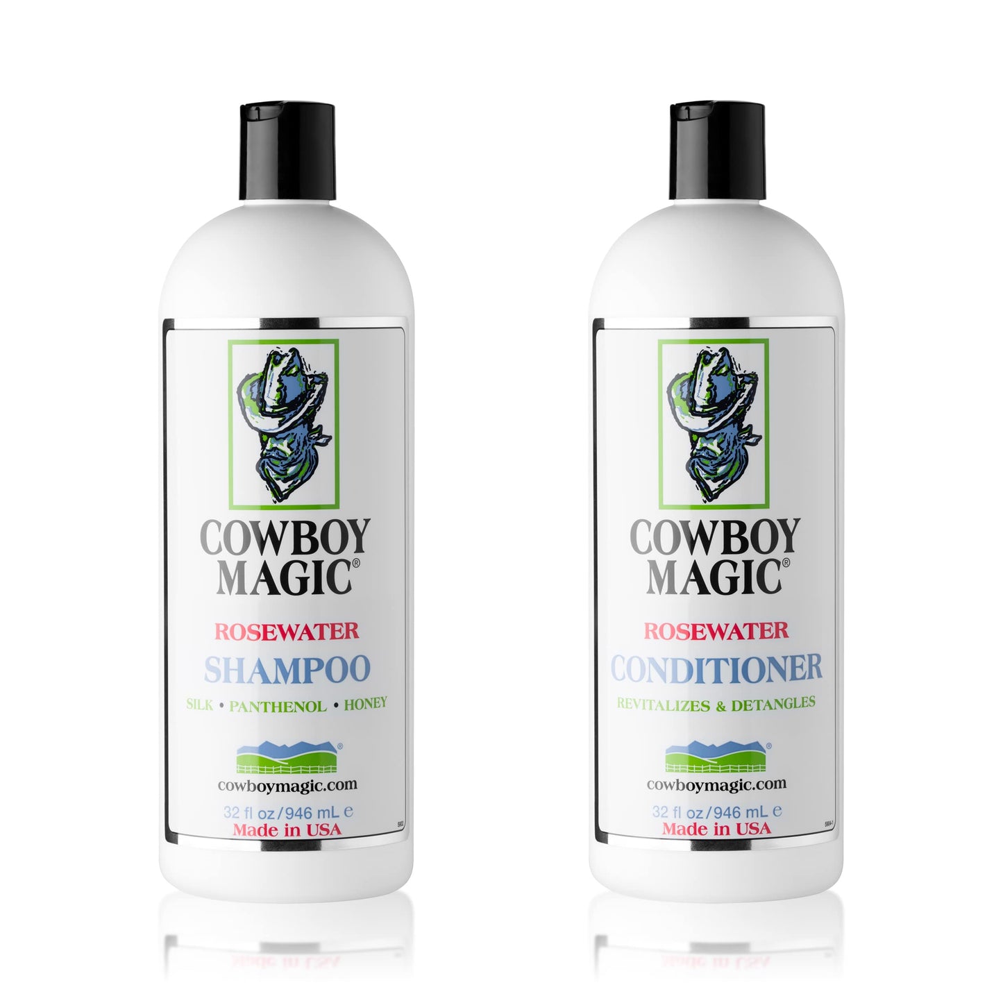Cowboy Magic Rosewater Shampoo and Rosewater Conditioner Bundle