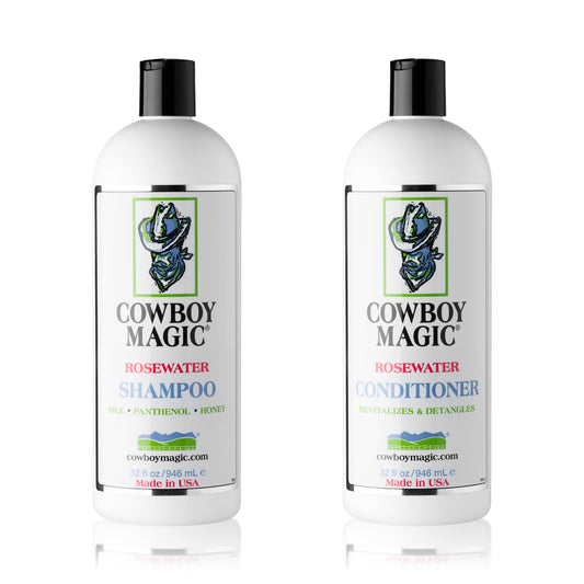 Cowboy Magic Rosewater Shampoo and Rosewater Conditioner Bundle