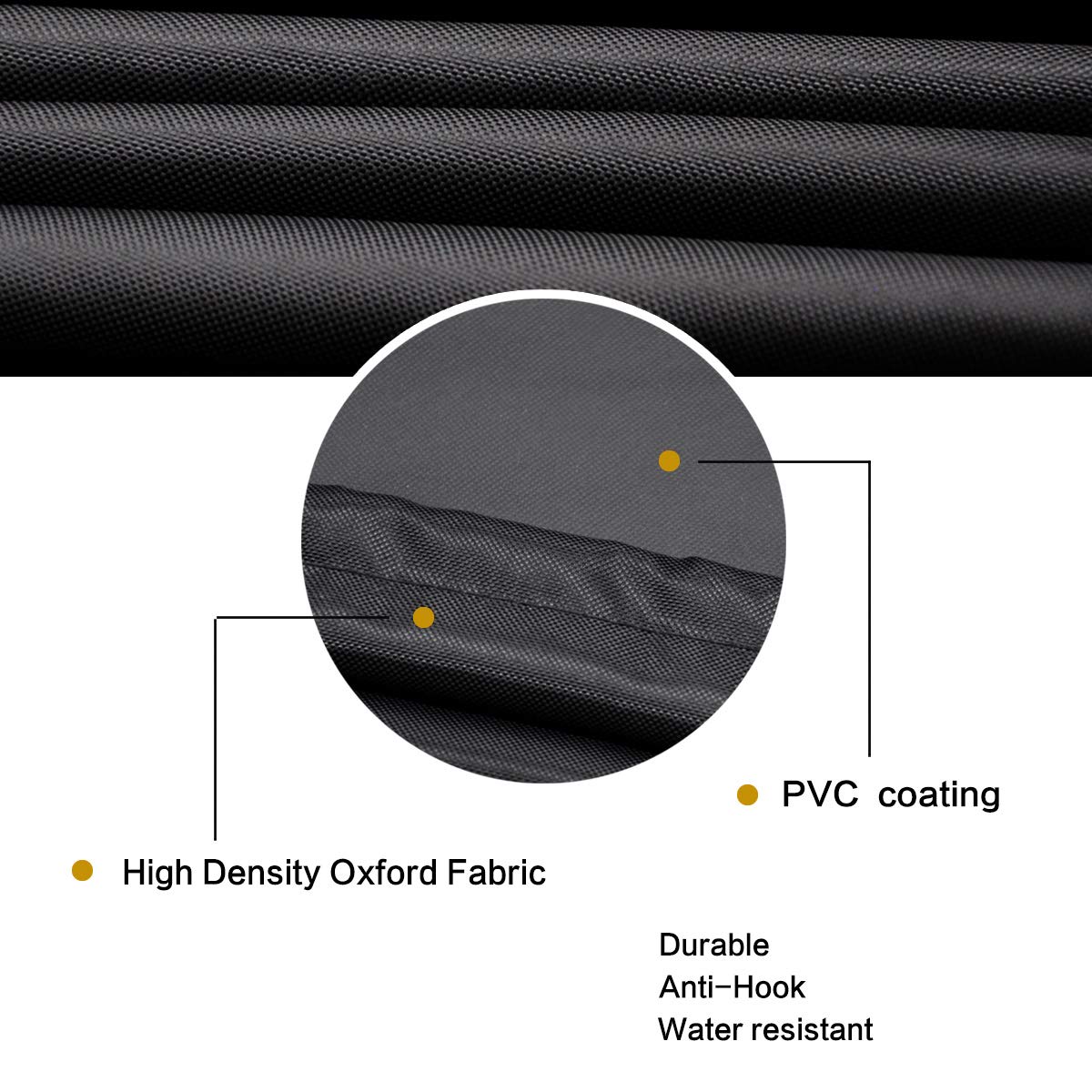 SheeChung Round Gas Fire Pit/Table Cover-Heavy Duty 600D Polyester with PVC Coating Material,100% Weather Resistant and Waterproof,Fits 30",33",36",35", 34" Fire Pit/Bowl Cover,Black,36”Dia X 24”H