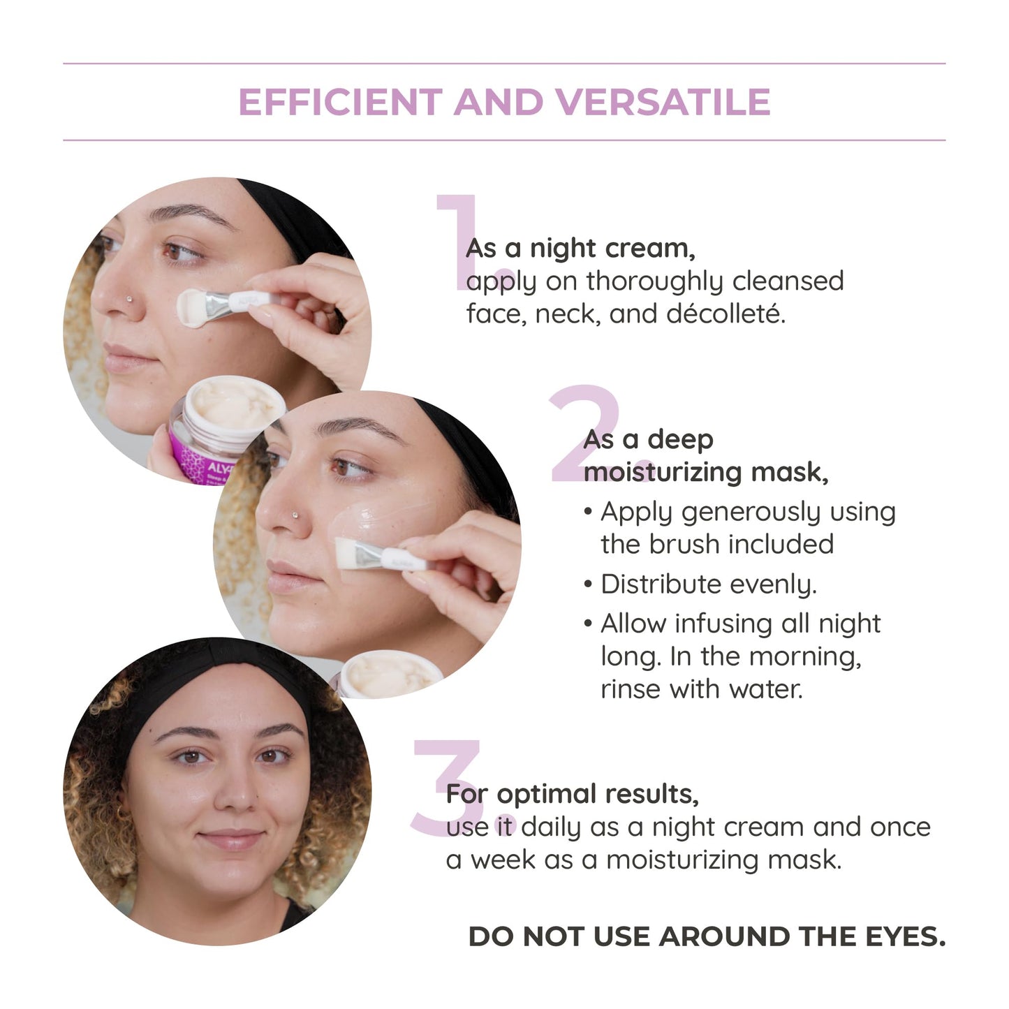 Alyria Sleep & Reboot 2-in-1 Night Cream/Mask - Vegan Formula with Peptide Complex & Kombucha Extract | Nourishes, Replenishes & Rejuvenates Skin | 50ml