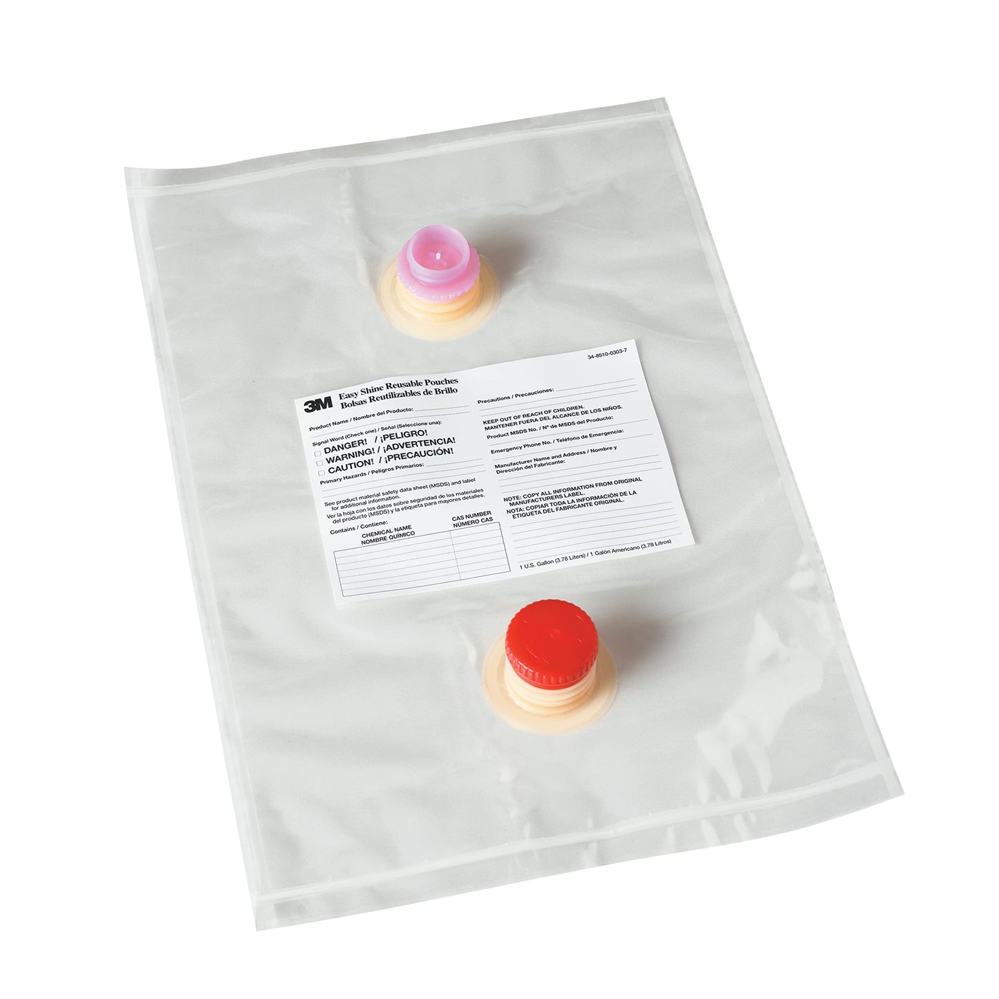 3M Easy Shine Reusable Pouches, 5/Case