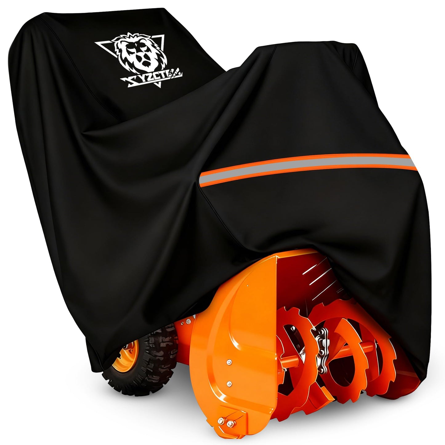 XYZCTEM Snow Blower Cover 300D Oxford Fabric, Universal Fit Snow Blower Cover, Covers for Snow Blowers Against Water, UV, Wind, Outdoor Protection (Black)