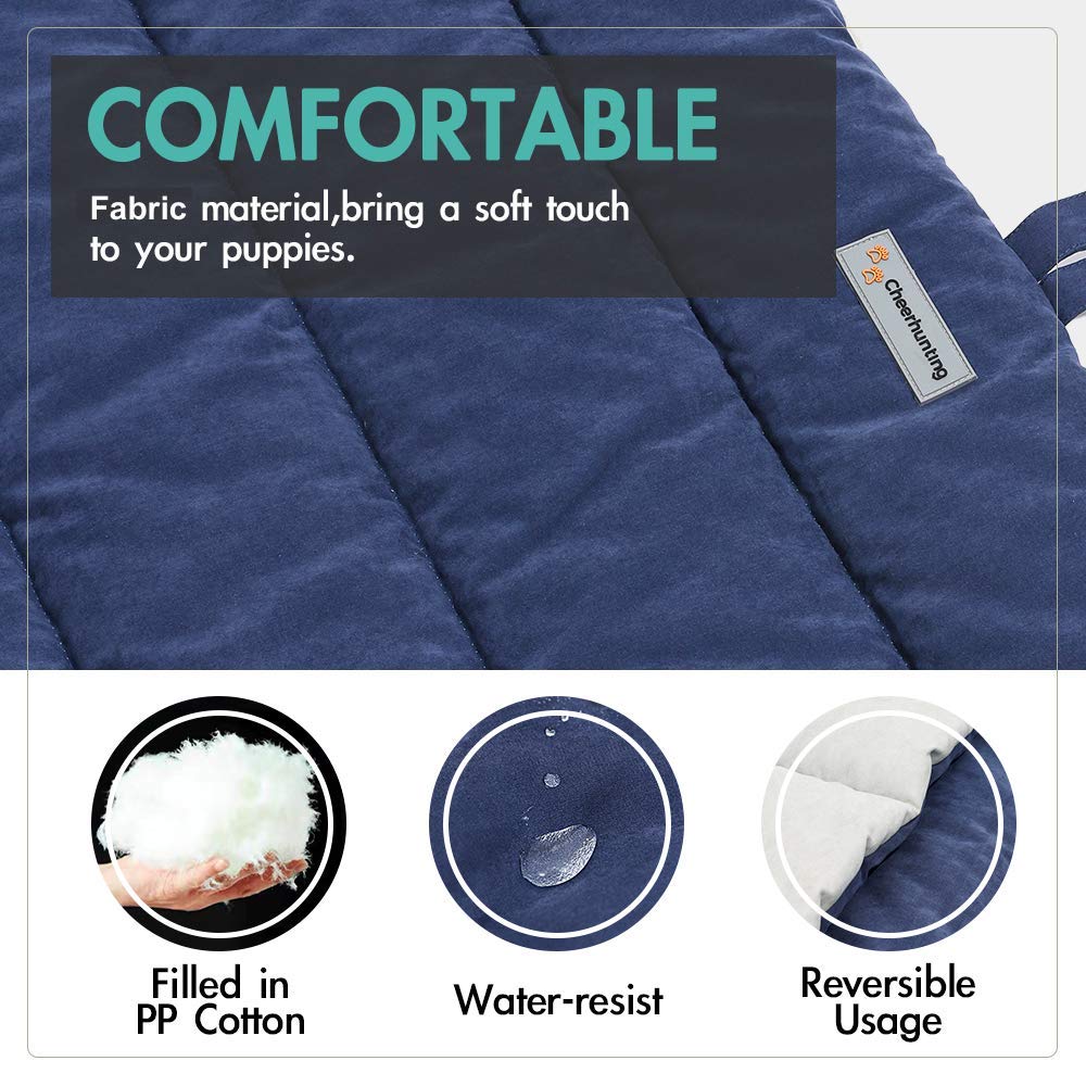 CHEERHUNTING Outdoor Dog Bed, Waterproof, Washable, Large Size, Durable, Water Resistant, Portable and Camping Travel Pet Mat
