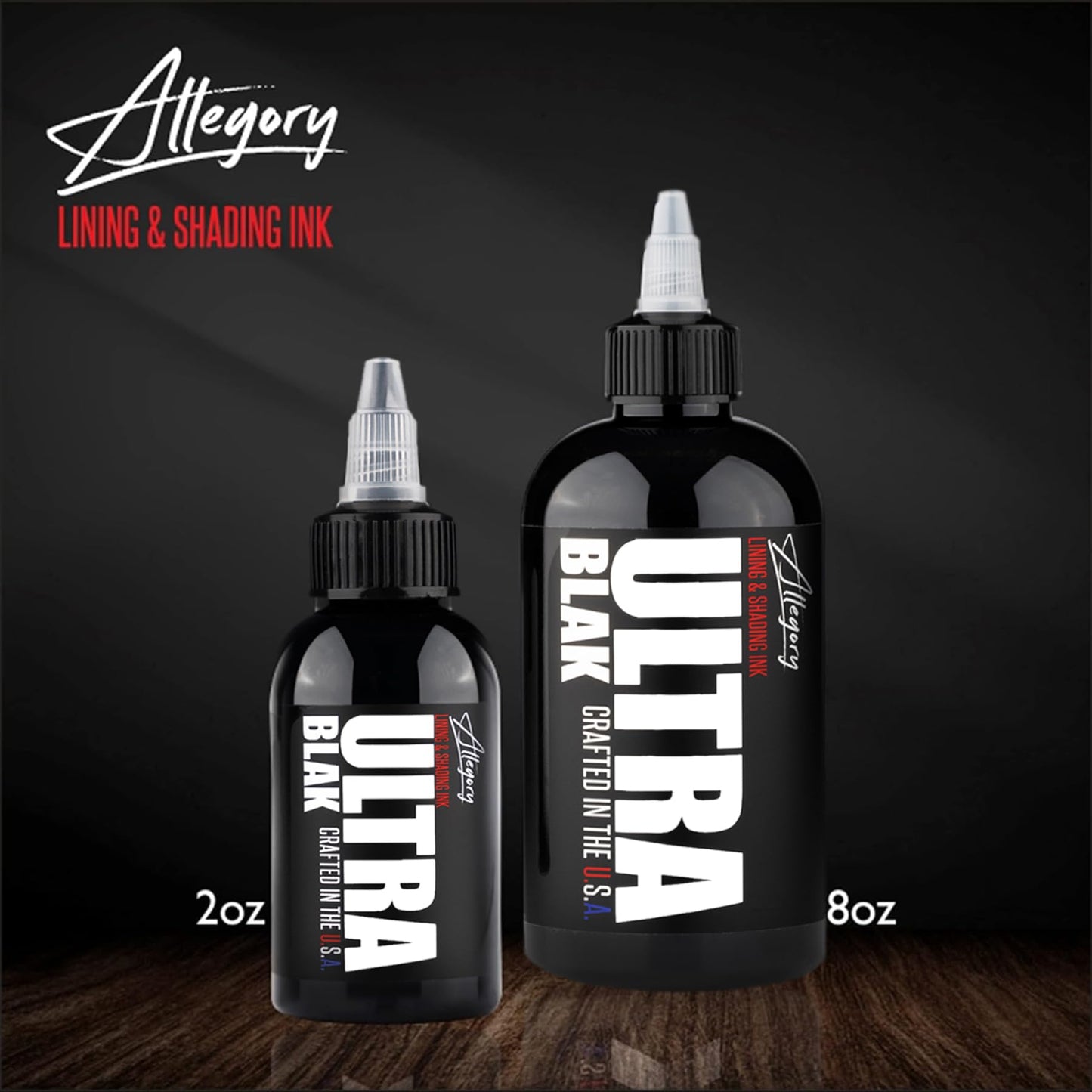 Allegory Tattoo Ink – Ultra Blak, Premium Black Tattoo Ink 8oz