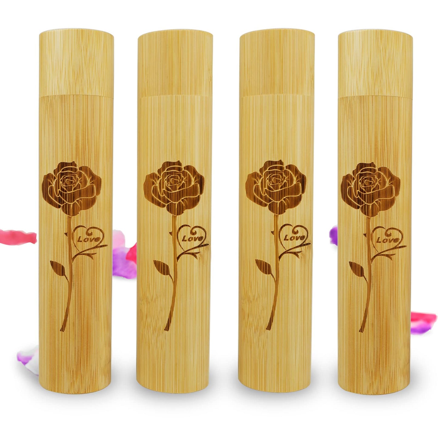 Set of 4 Small Scattering Urns Tube for Human Ashes, ECO & Biodegradable Friendly Spreading Cremation Tube Urn for Male Female Child Pet Ashes